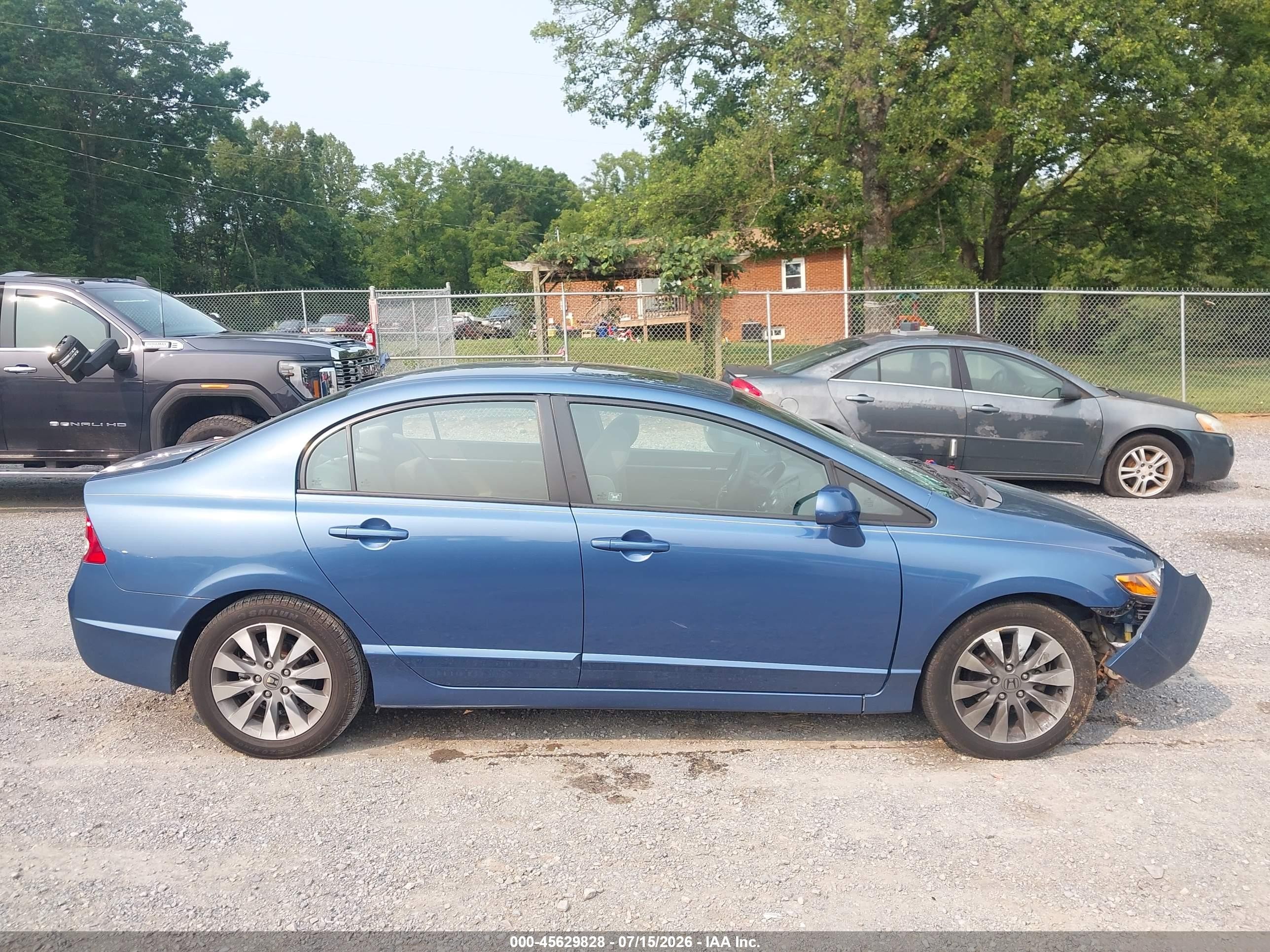 2010 Honda Civic Ex Blue vin: 2HGFA1F80AH509420