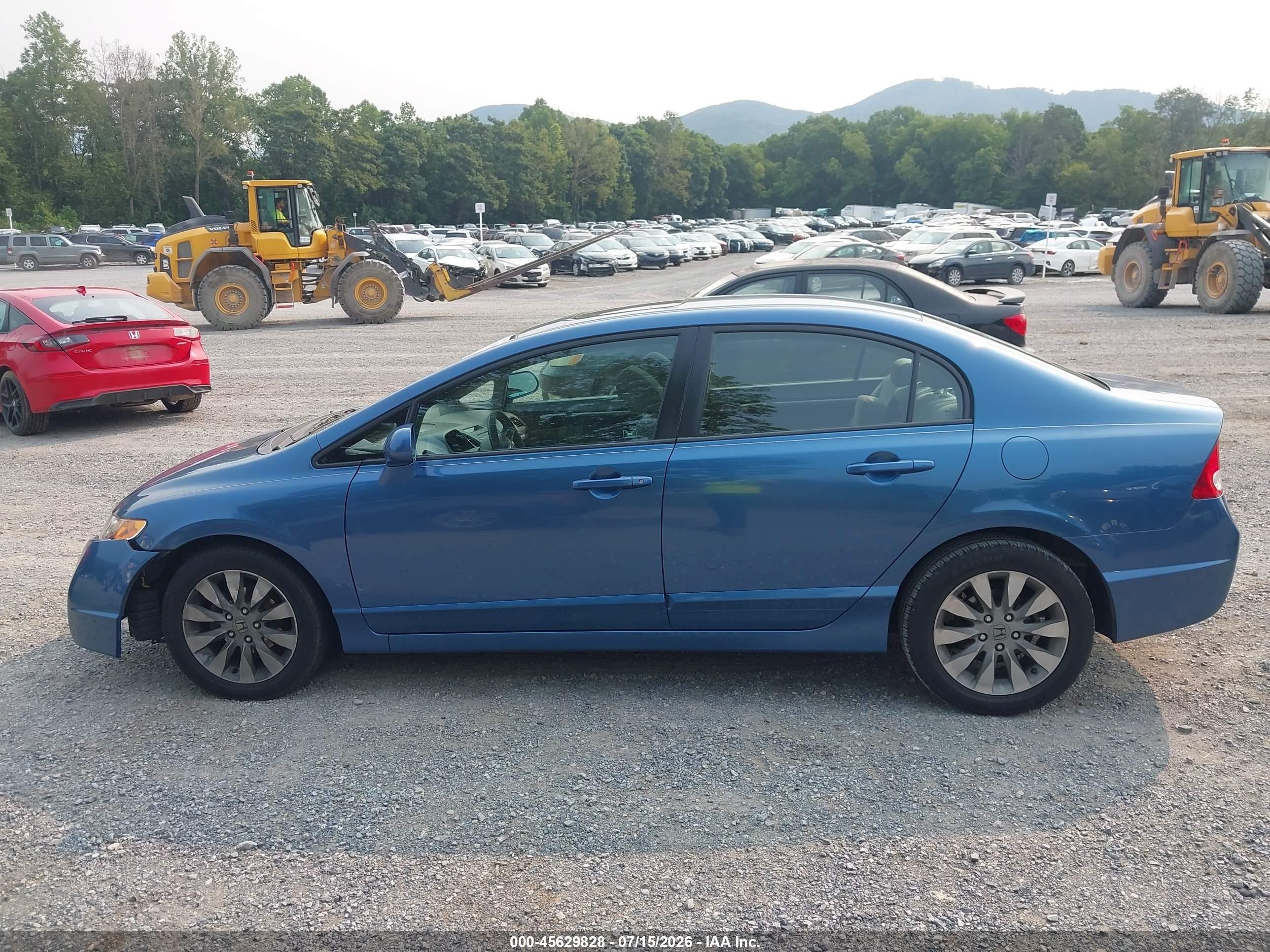 2010 Honda Civic Ex Blue vin: 2HGFA1F80AH509420