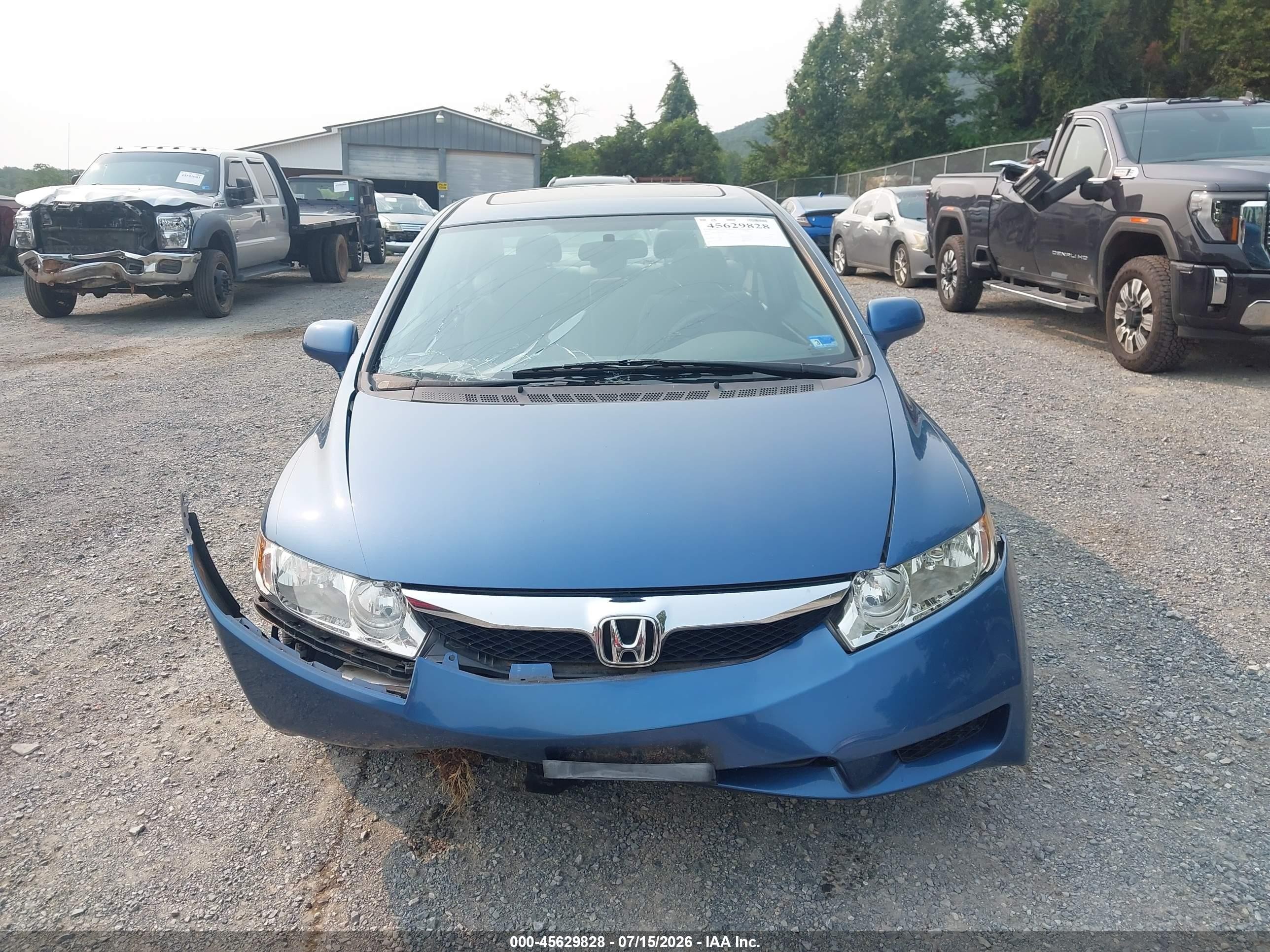 2010 Honda Civic Ex Blue vin: 2HGFA1F80AH509420