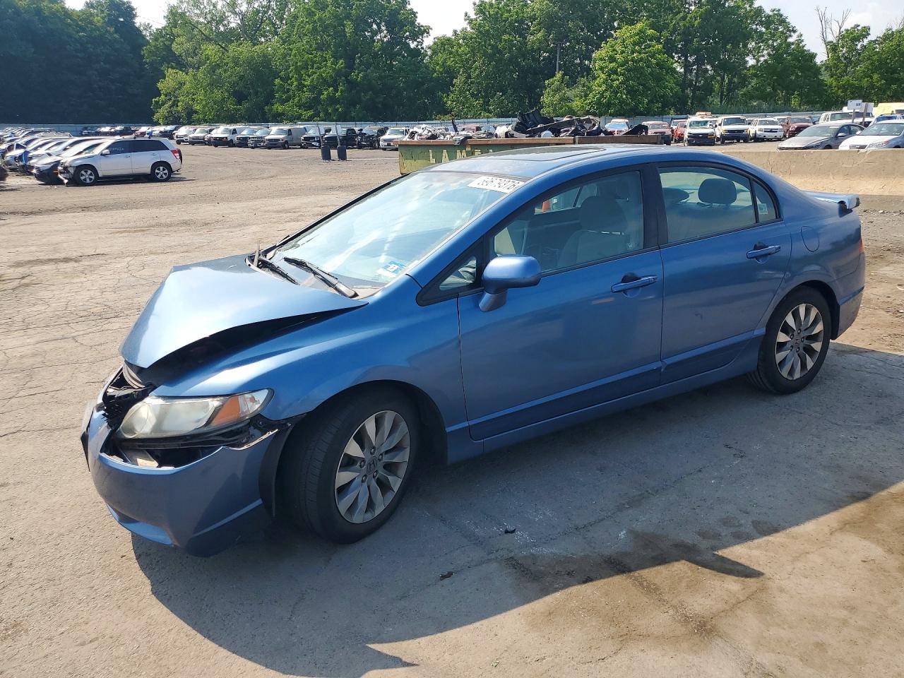 2010 Honda Civic Ex Blue vin: 2HGFA1F80AH520692