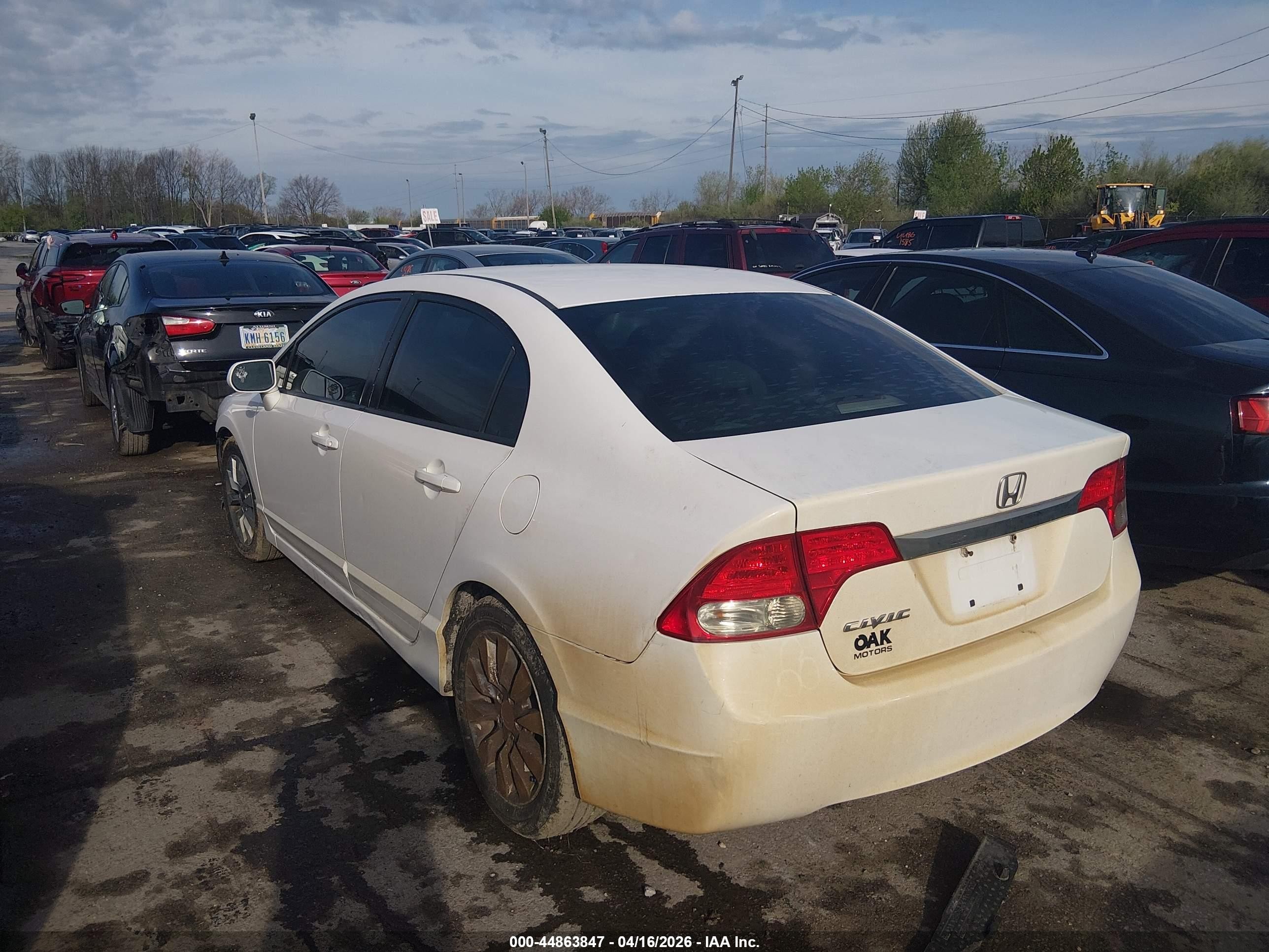 2011 Honda Civic Ex White vin: 2HGFA1F80BH501397
