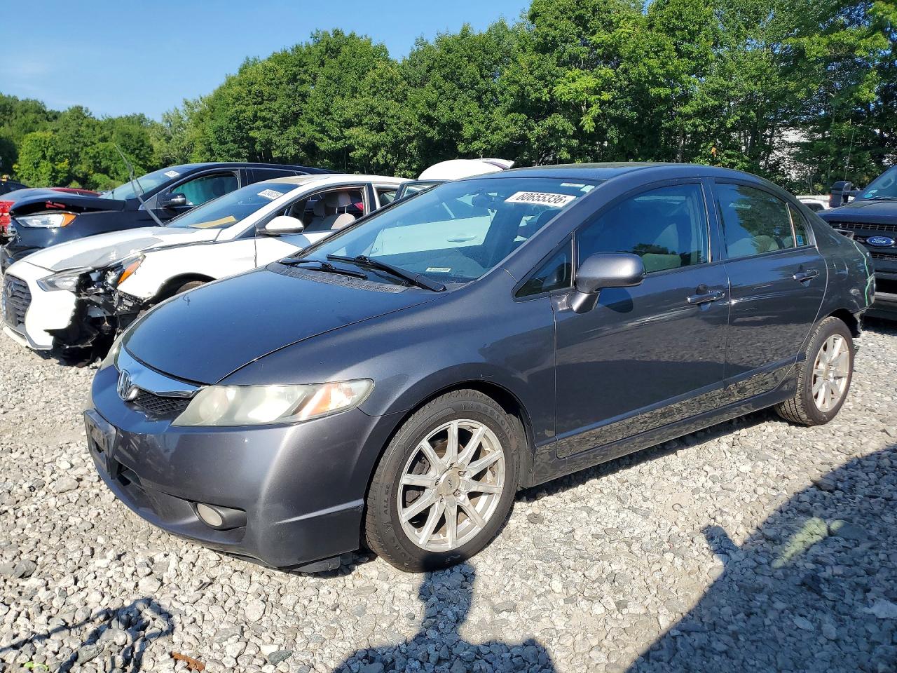 2011 Honda Civic Ex Gray vin: 2HGFA1F80BH523481