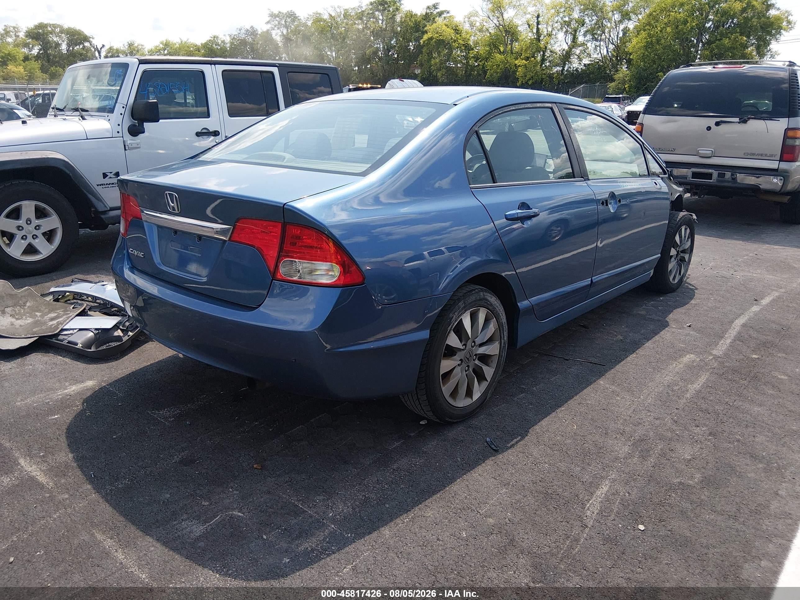 2010 Honda Civic Ex Blue vin: 2HGFA1F81AH509362
