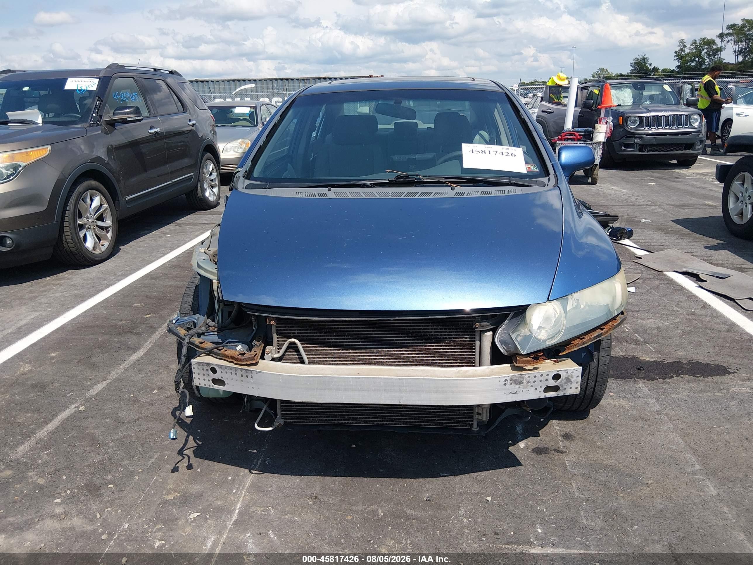 2010 Honda Civic Ex Blue vin: 2HGFA1F81AH509362
