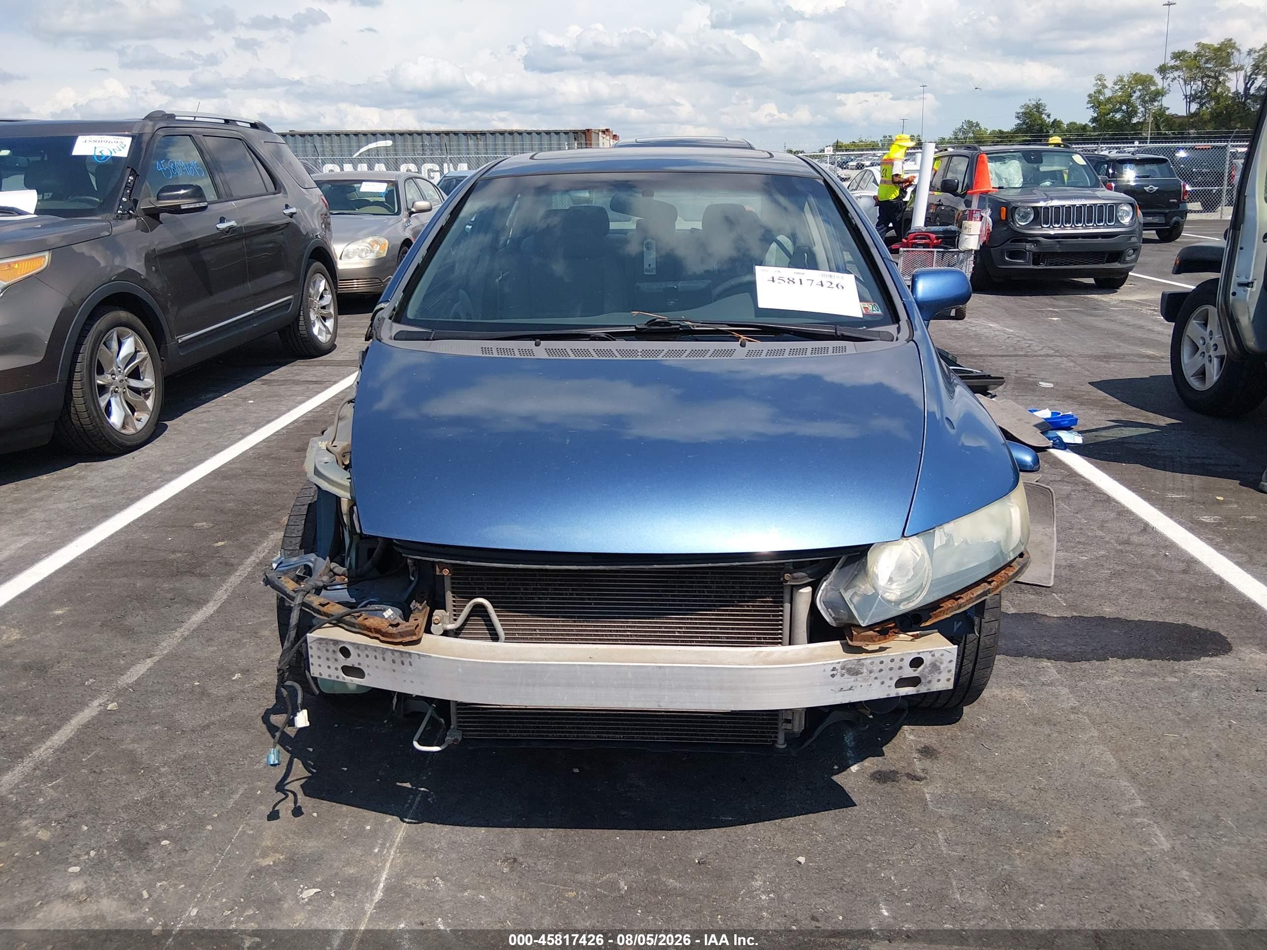 2010 Honda Civic Ex Blue vin: 2HGFA1F81AH509362