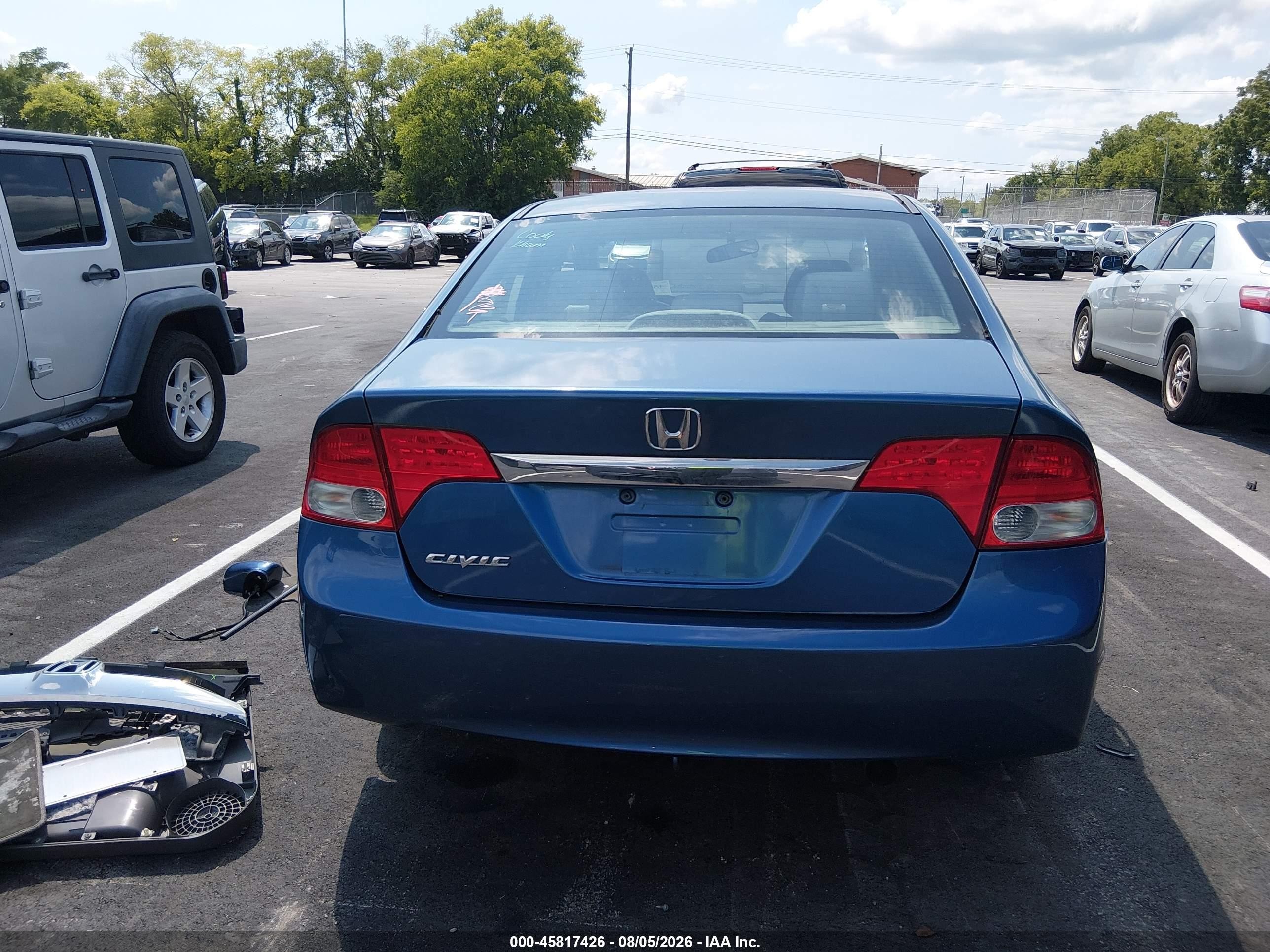 2010 Honda Civic Ex Blue vin: 2HGFA1F81AH509362