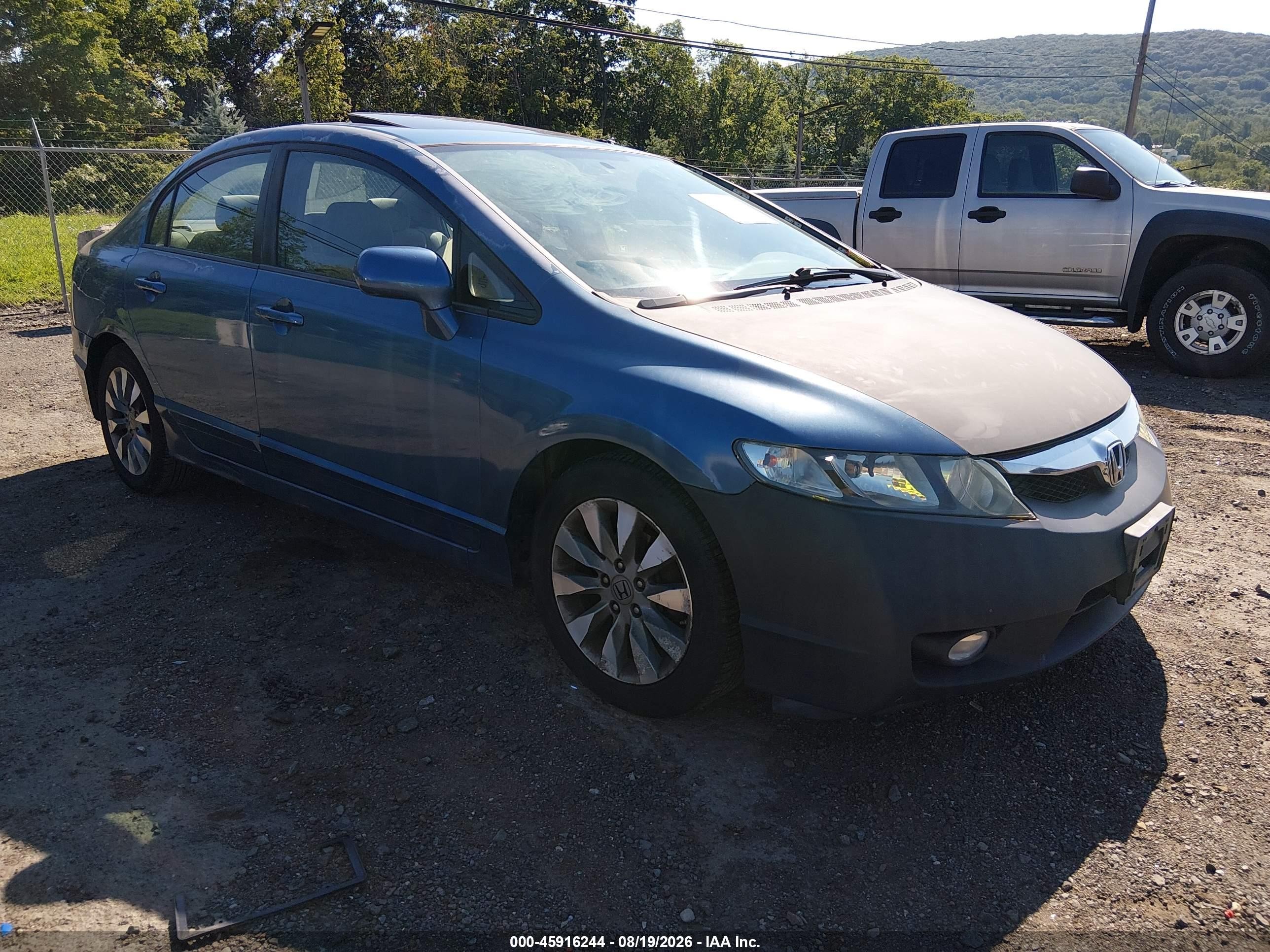 2010 Honda Civic Ex Синий vin: 2HGFA1F81AH518837