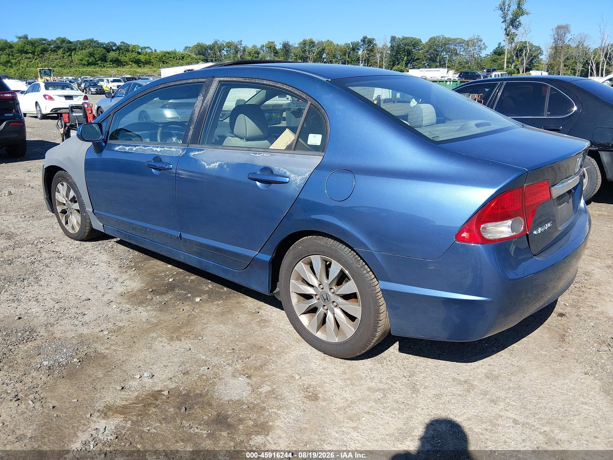 2010 Honda Civic Ex Синий vin: 2HGFA1F81AH518837