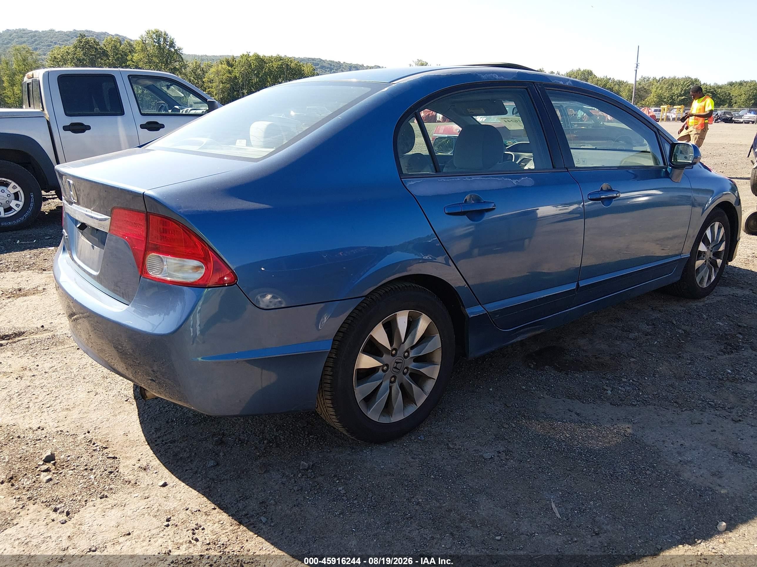 2010 Honda Civic Ex Синий vin: 2HGFA1F81AH518837