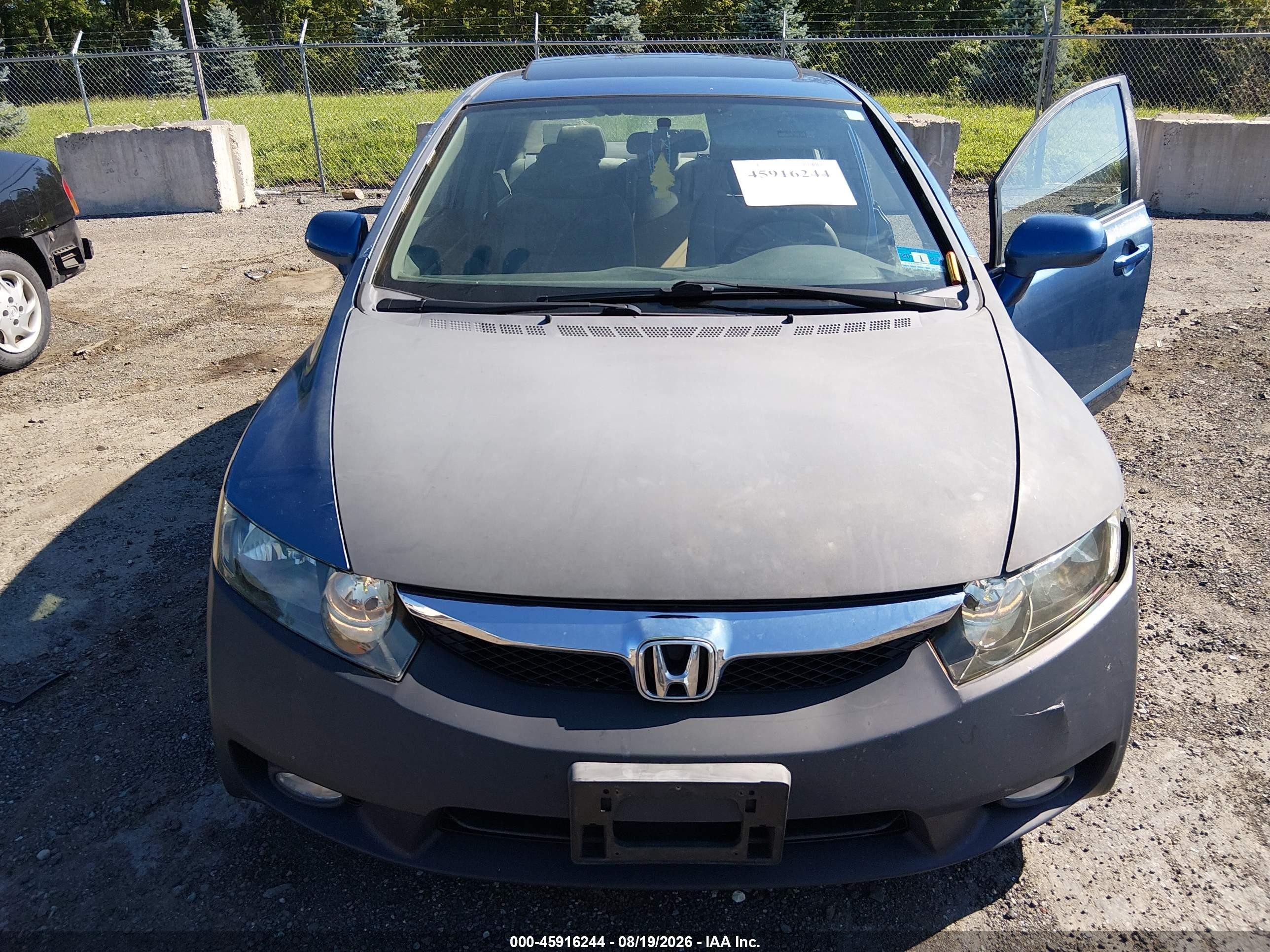 2010 Honda Civic Ex Синий vin: 2HGFA1F81AH518837