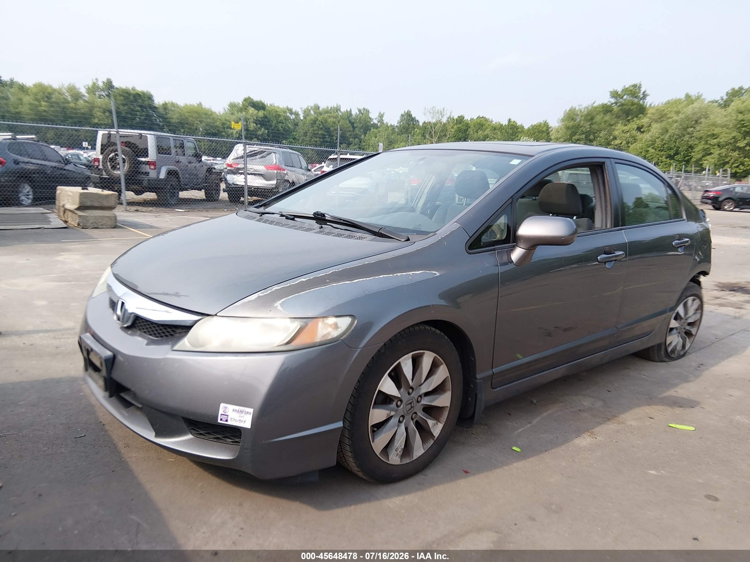 2011 Honda Civic Ex Gray vin: 2HGFA1F81BH523487