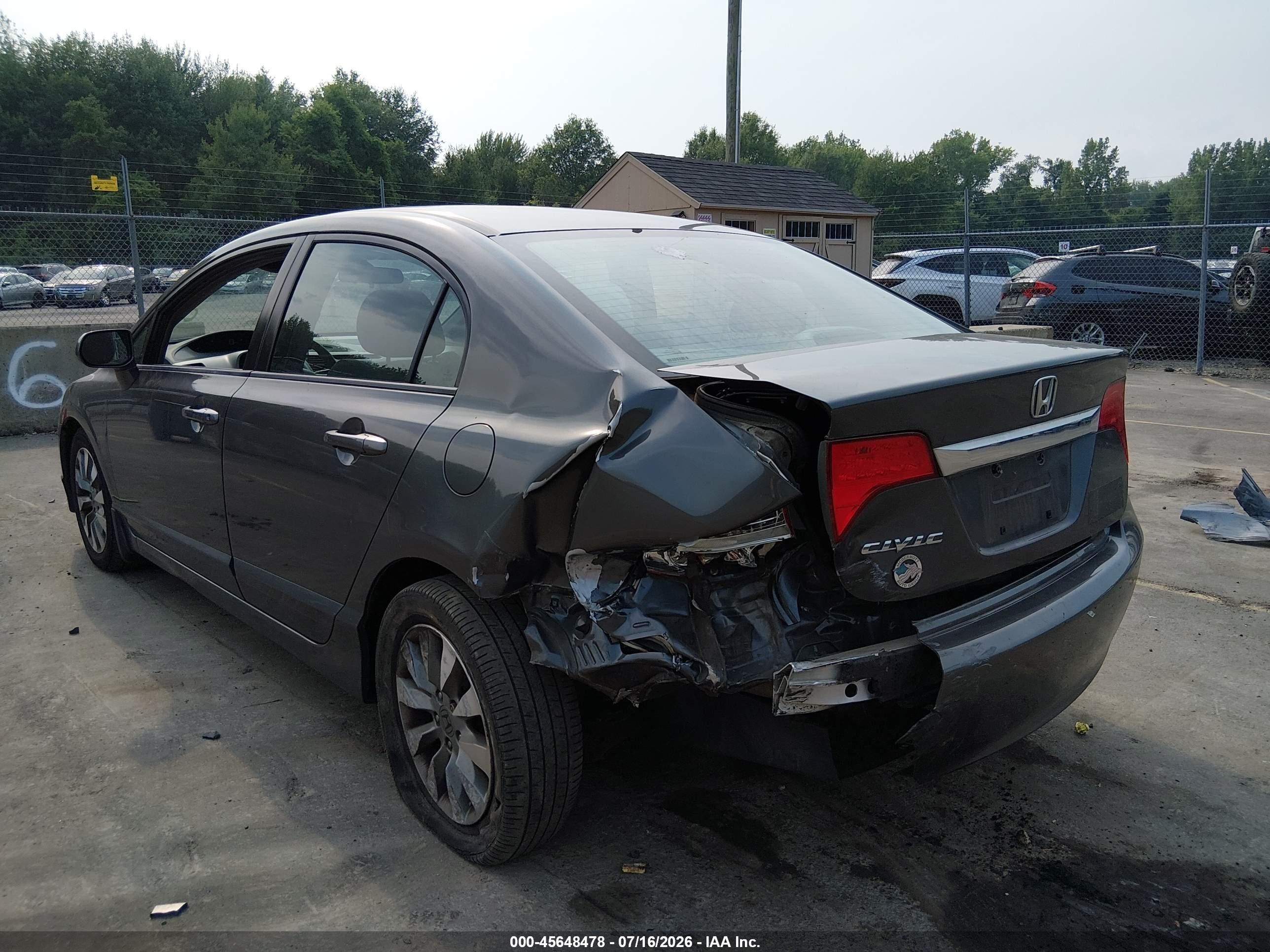 2011 Honda Civic Ex Gray vin: 2HGFA1F81BH523487