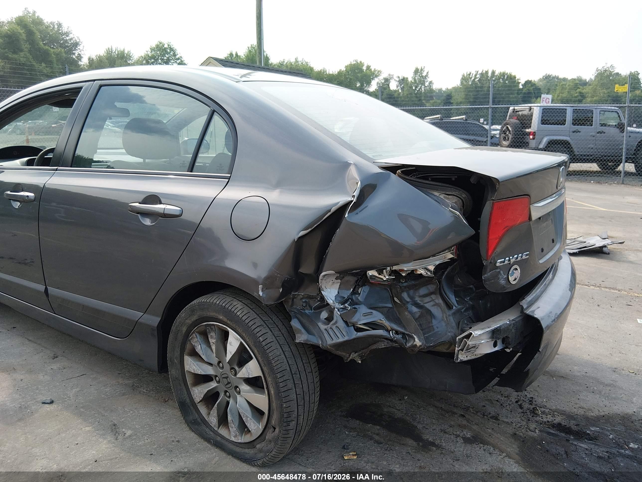 2011 Honda Civic Ex Gray vin: 2HGFA1F81BH523487