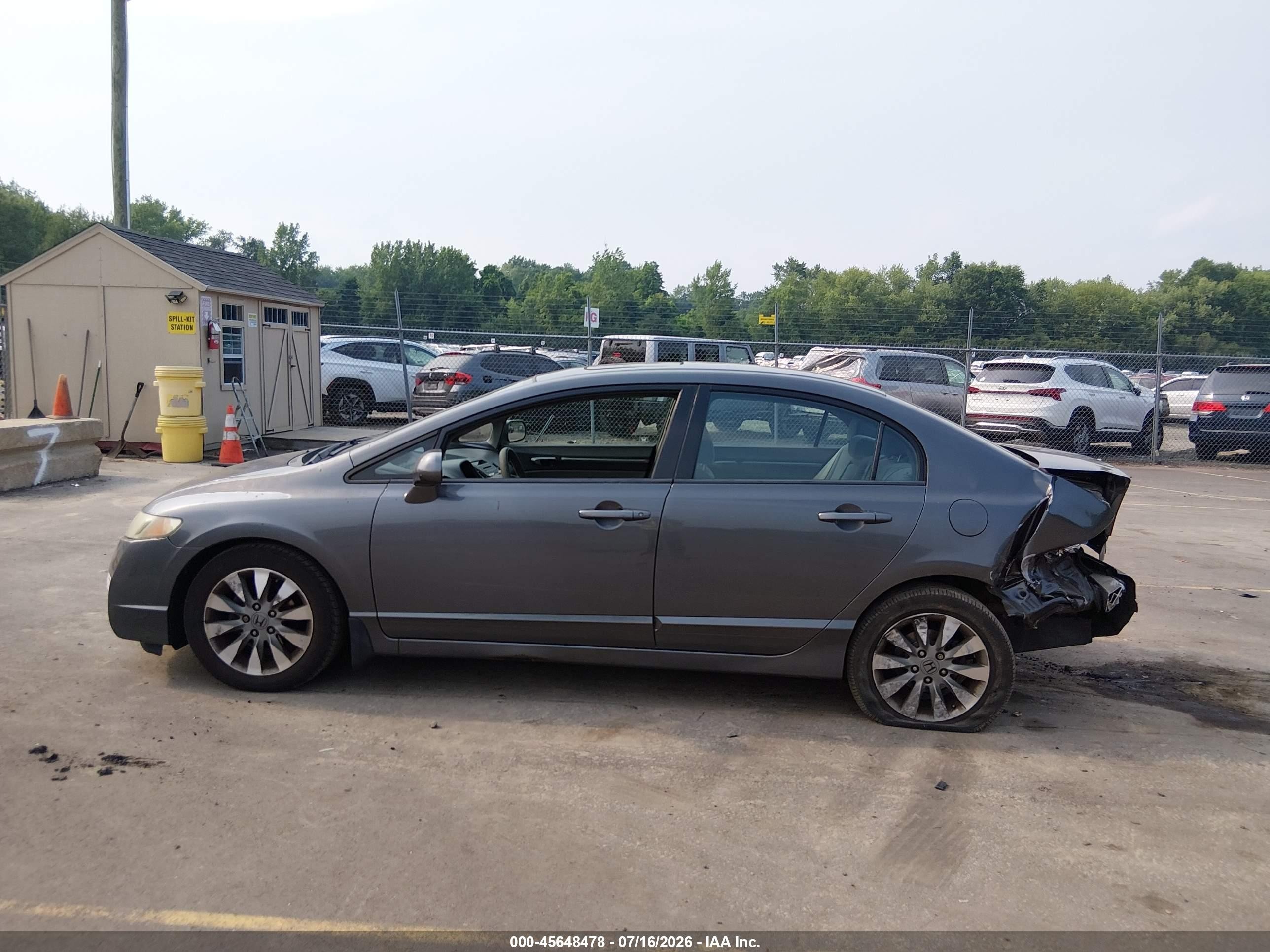 2011 Honda Civic Ex Gray vin: 2HGFA1F81BH523487