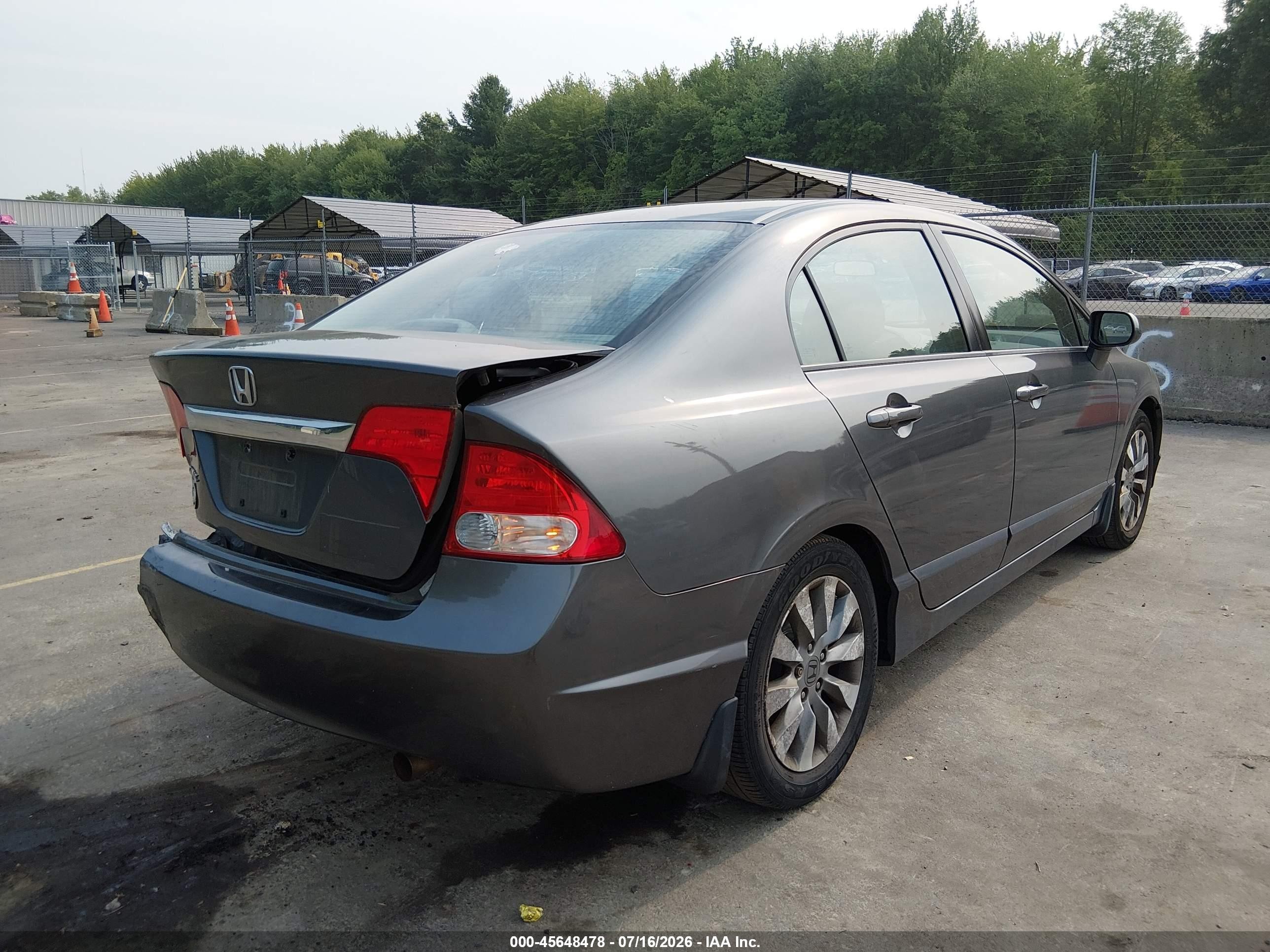 2011 Honda Civic Ex Gray vin: 2HGFA1F81BH523487