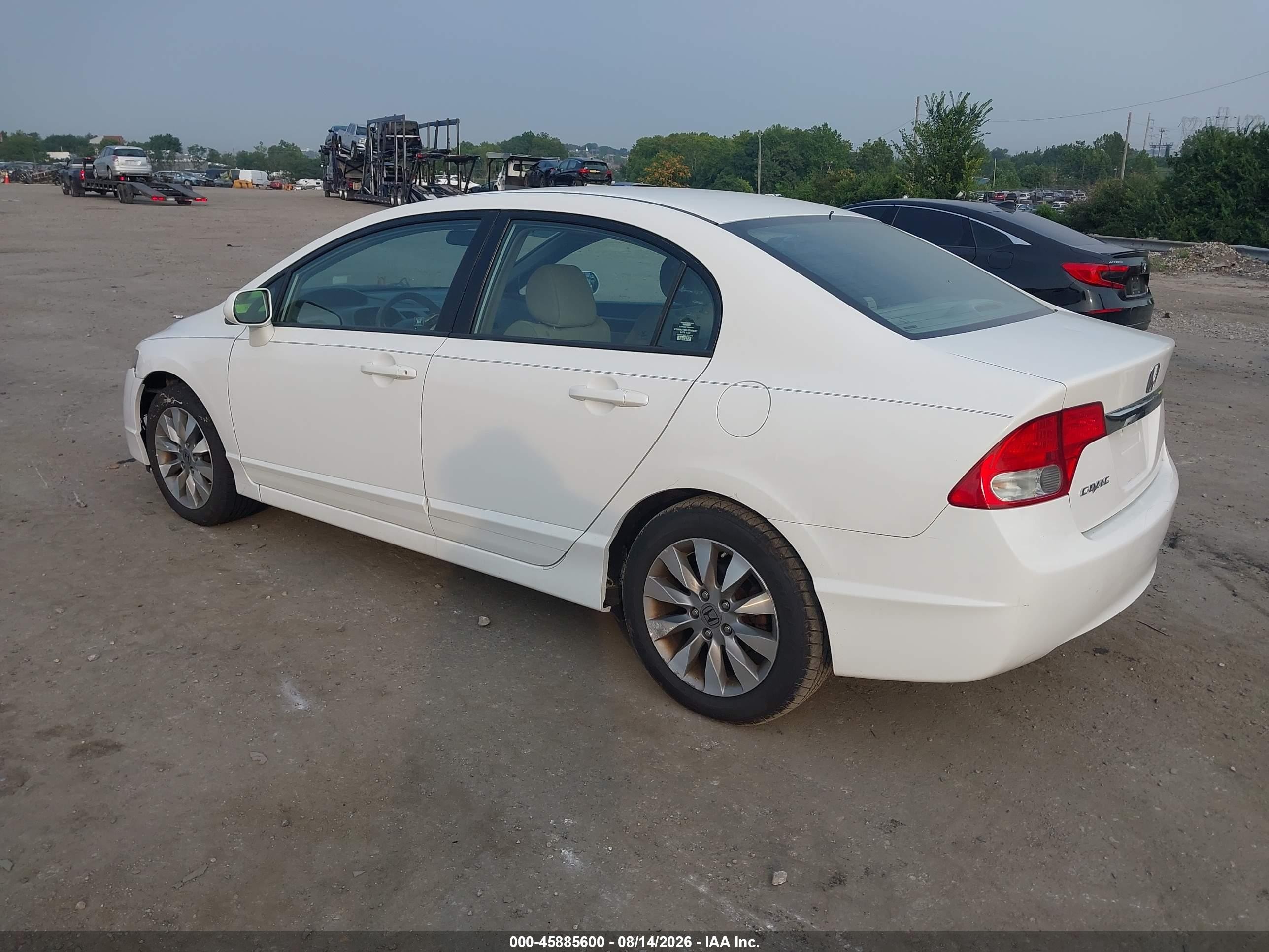 2010 Honda Civic Ex Белый vin: 2HGFA1F82AH574026