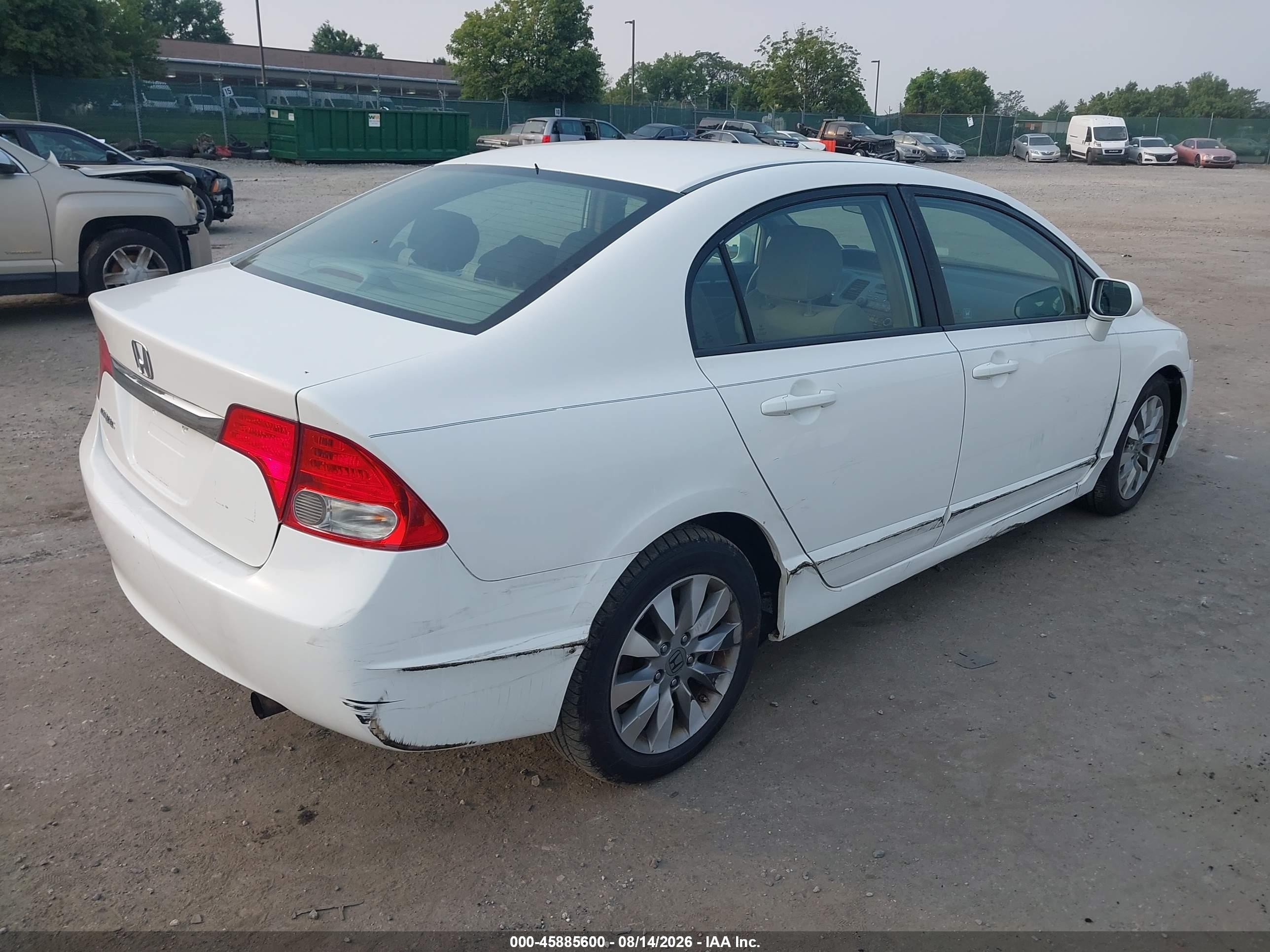 2010 Honda Civic Ex Белый vin: 2HGFA1F82AH574026