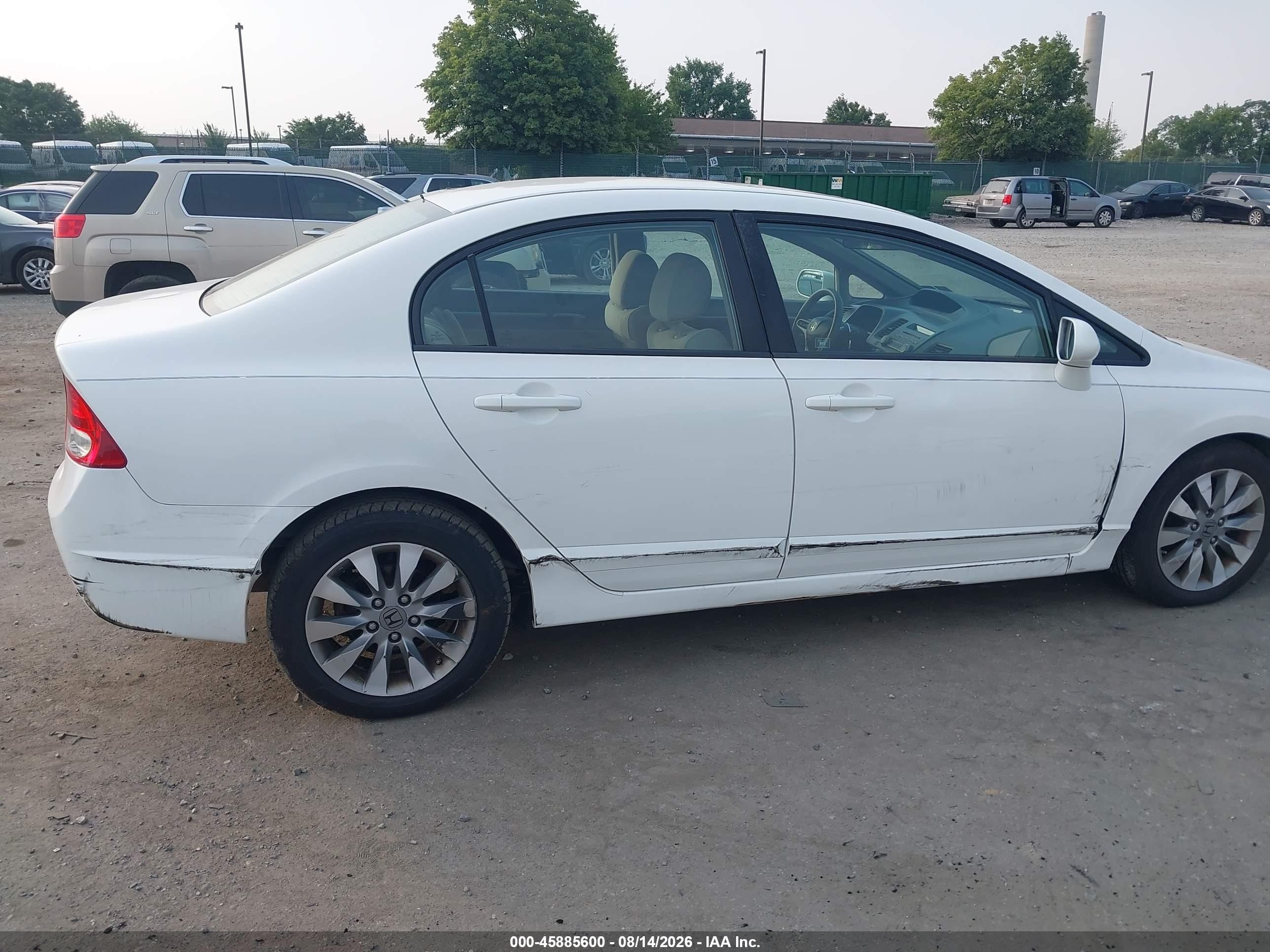 2010 Honda Civic Ex Белый vin: 2HGFA1F82AH574026