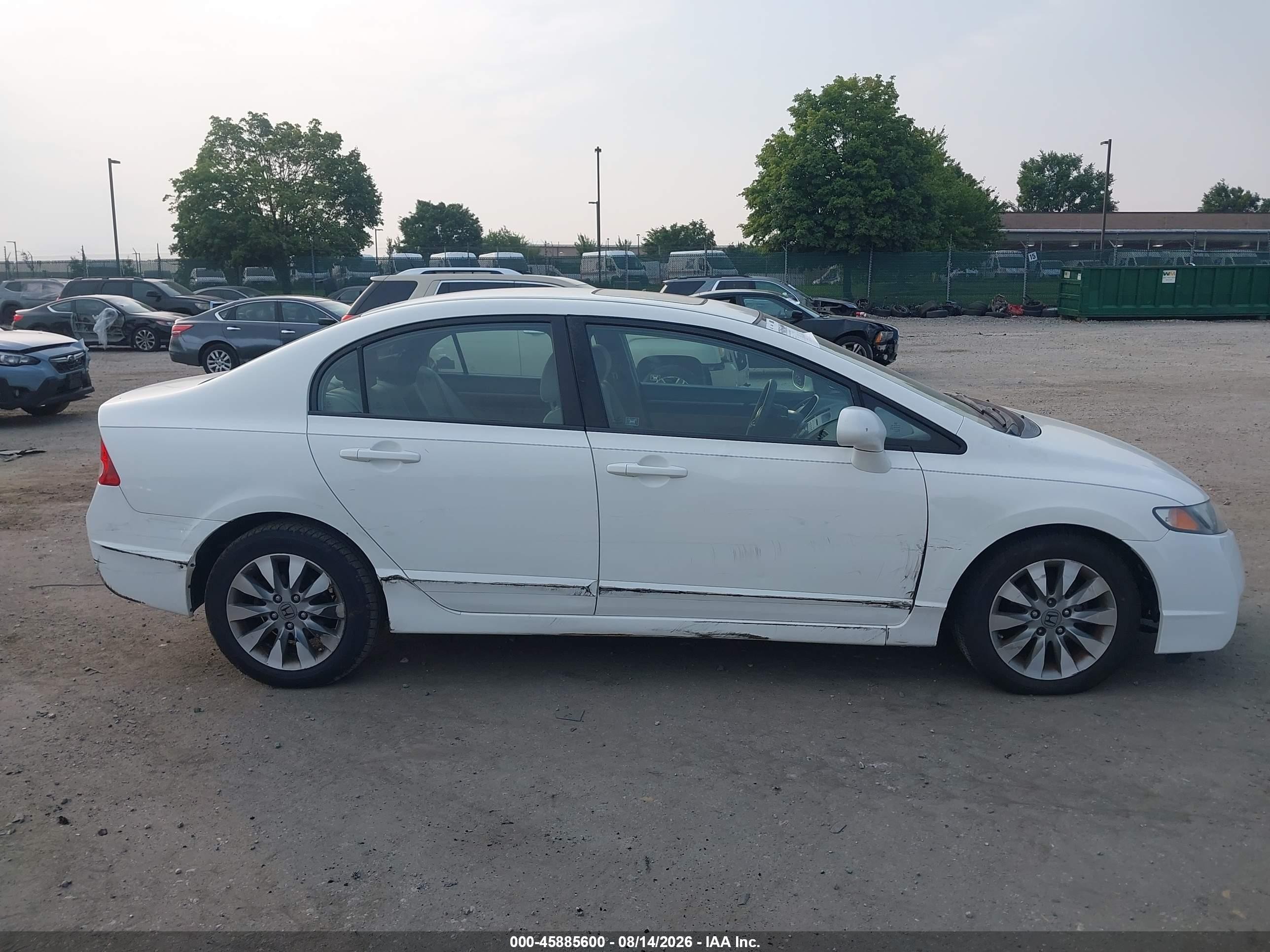 2010 Honda Civic Ex Белый vin: 2HGFA1F82AH574026