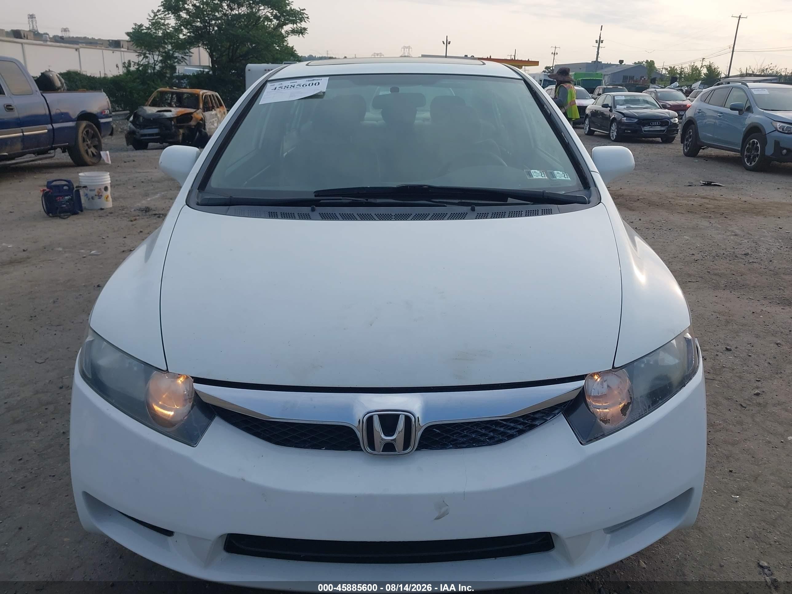 2010 Honda Civic Ex Белый vin: 2HGFA1F82AH574026