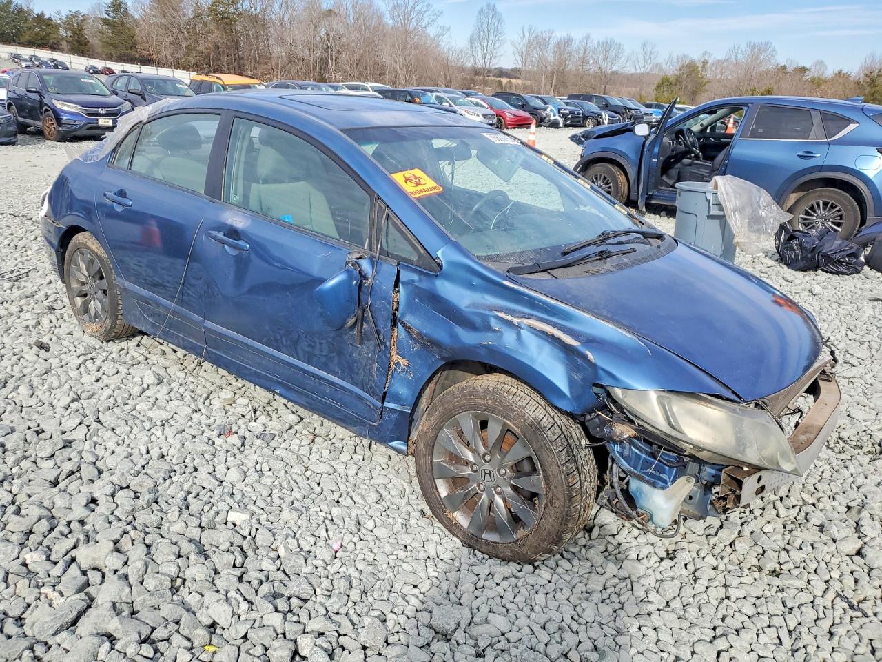 2011 Honda Civic Ex Blue vin: 2HGFA1F82BH510361