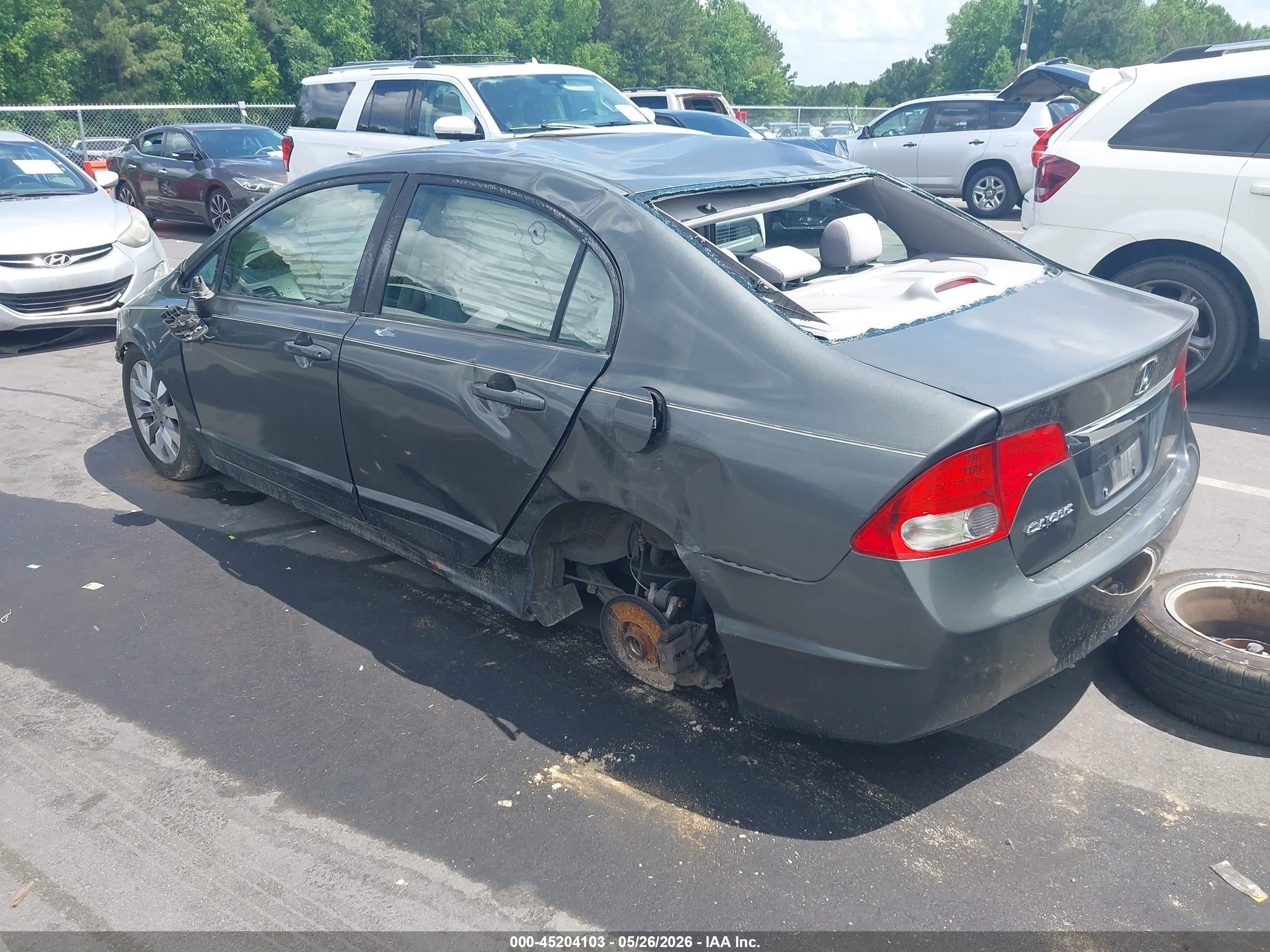 2010 Honda Civic Ex Gray vin: 2HGFA1F83AH512067