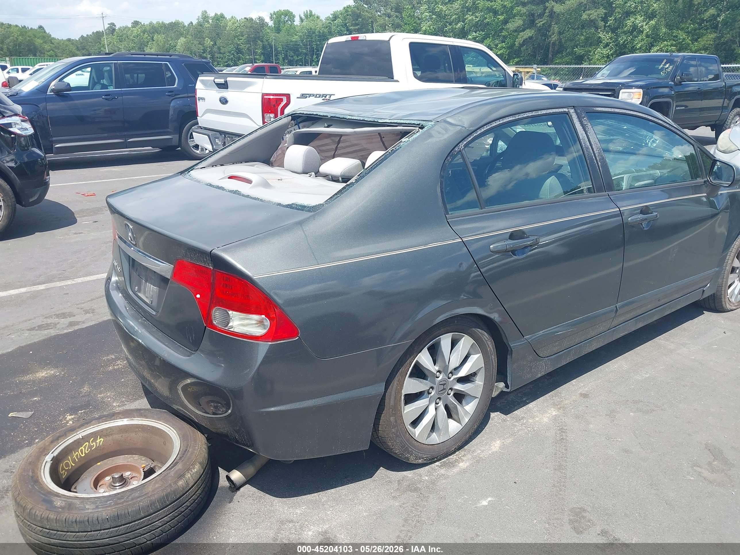2010 Honda Civic Ex Gray vin: 2HGFA1F83AH512067