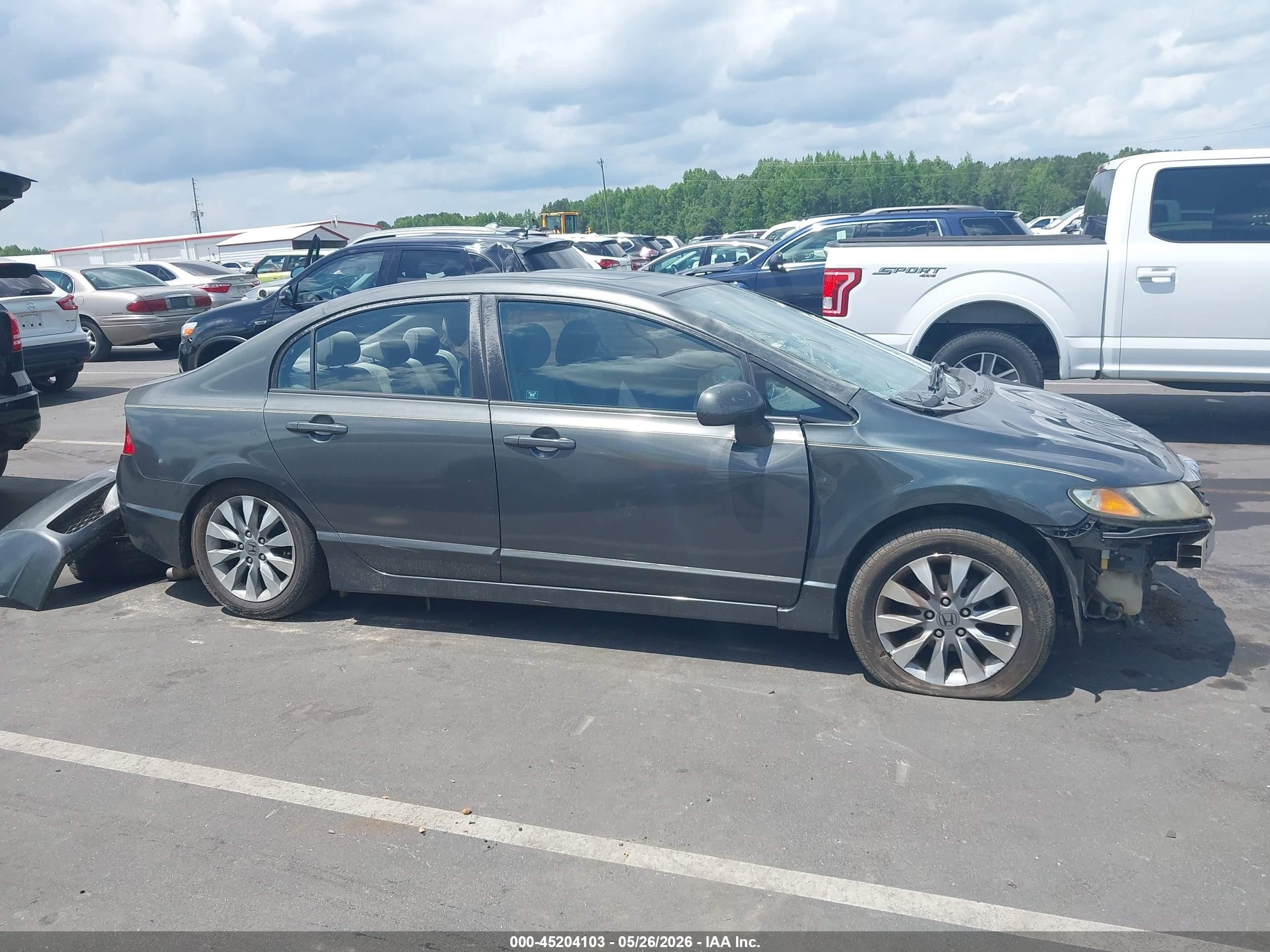 2010 Honda Civic Ex Gray vin: 2HGFA1F83AH512067
