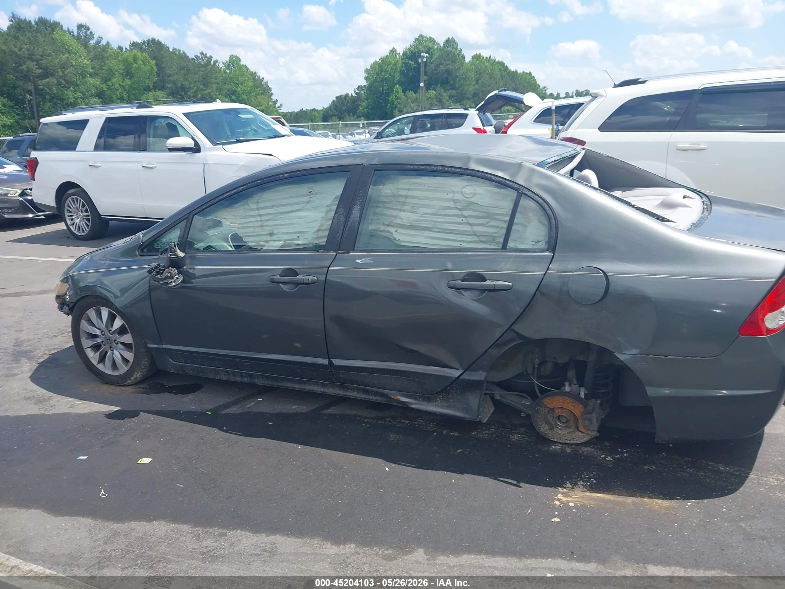 2010 Honda Civic Ex Gray vin: 2HGFA1F83AH512067