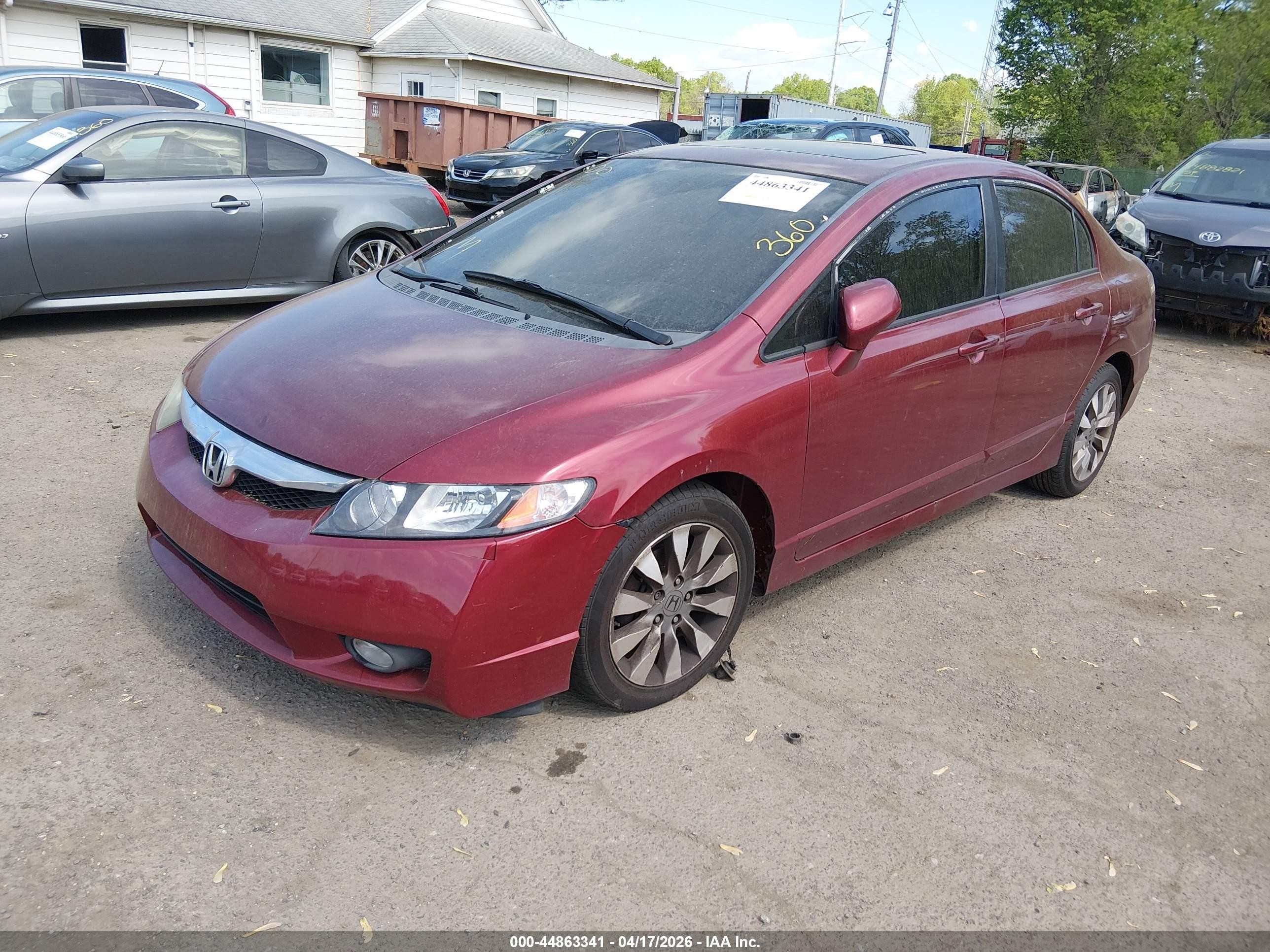 2011 Honda Civic Ex Red vin: 2HGFA1F83BH500745