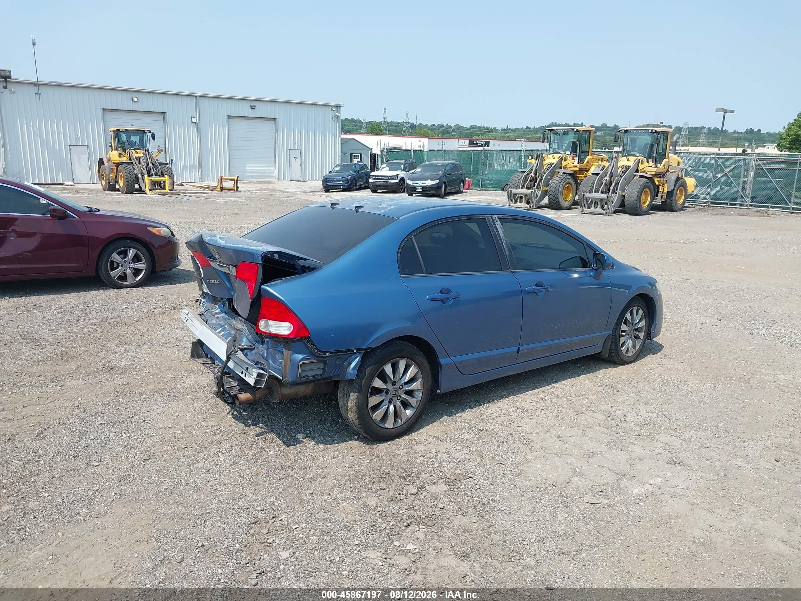 2011 Honda Civic Ex Blue vin: 2HGFA1F83BH528643
