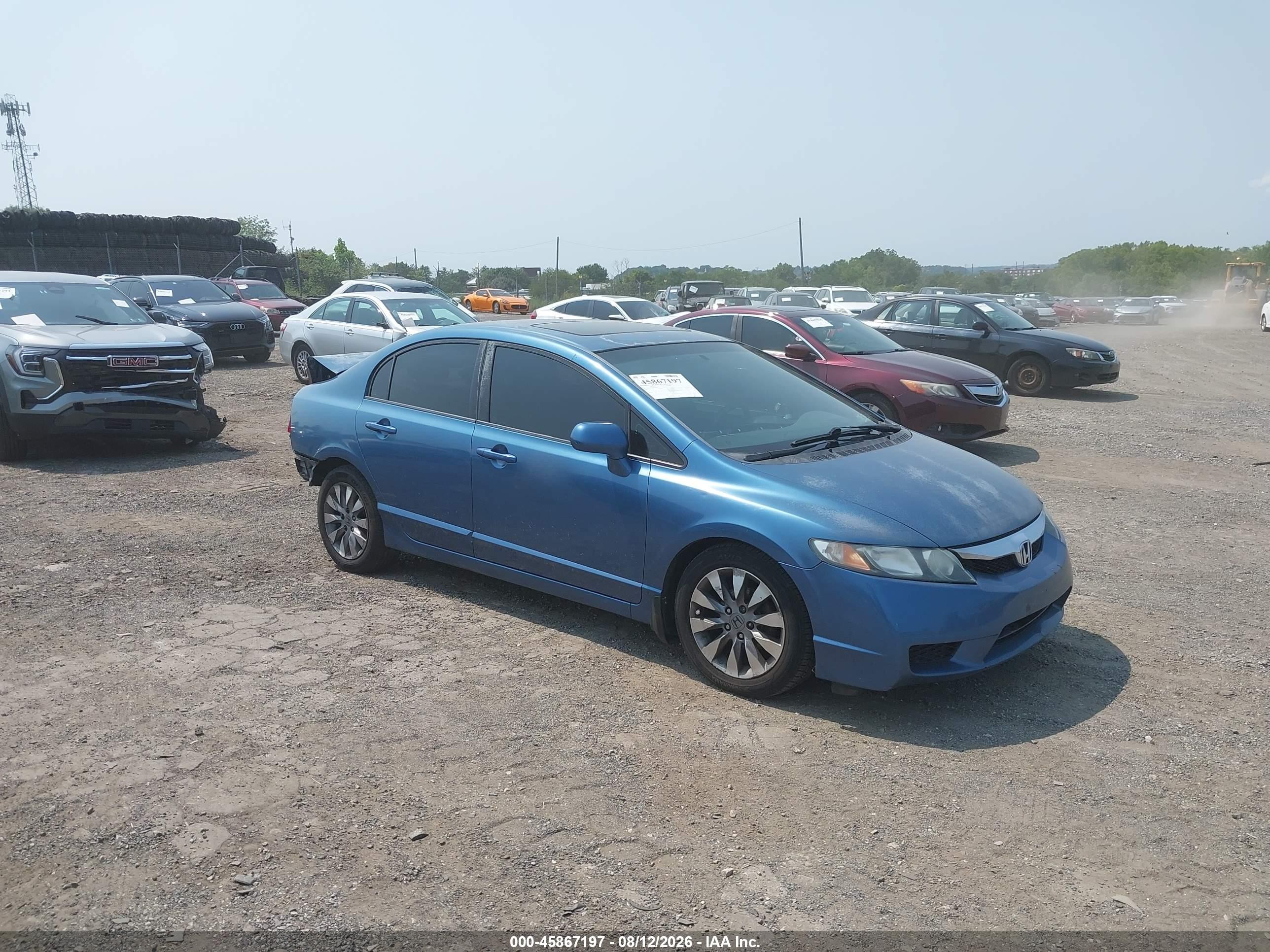 2011 Honda Civic Ex Blue vin: 2HGFA1F83BH528643