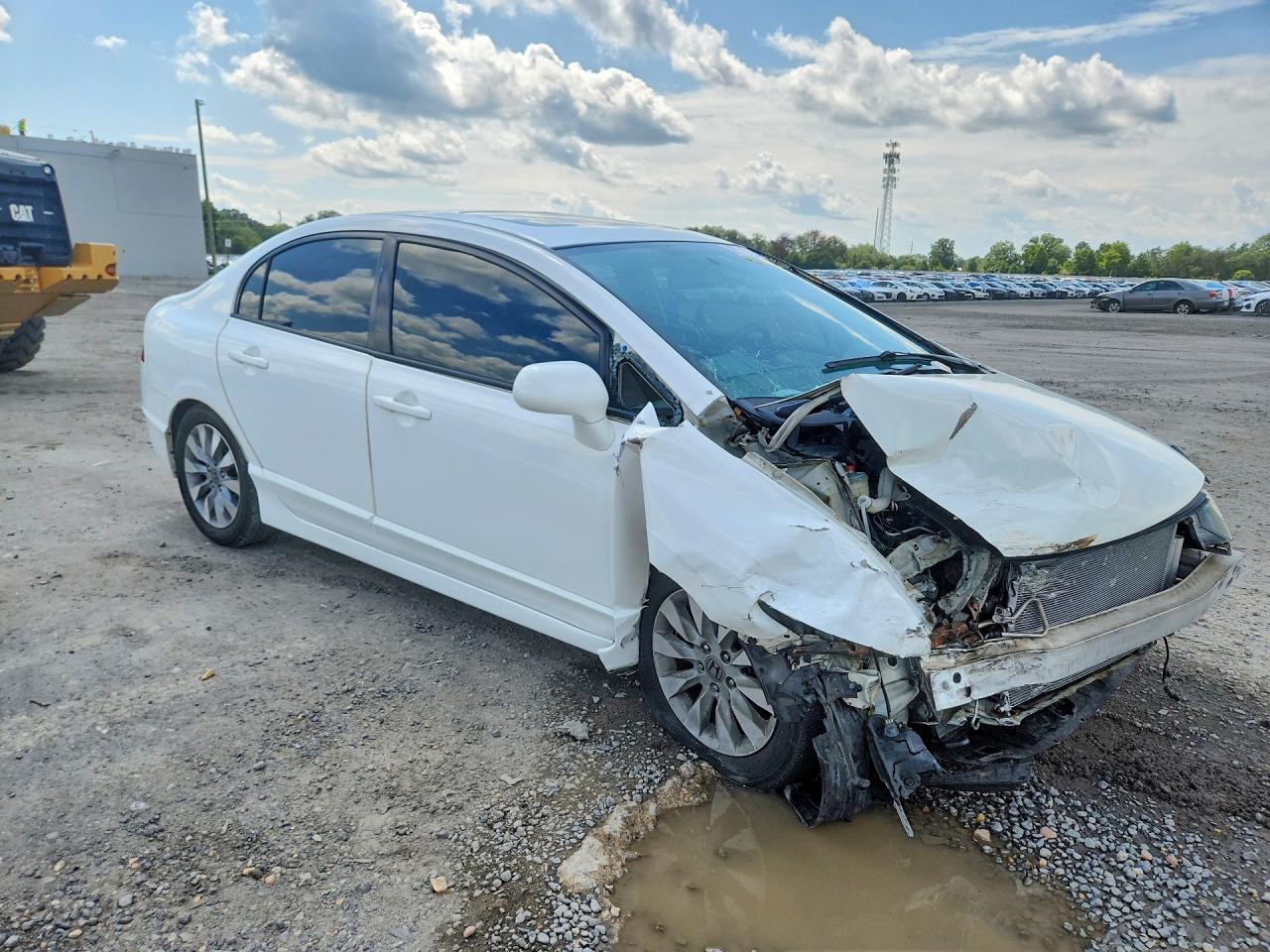 2010 Honda Civic Ex White vin: 2HGFA1F84AH506620