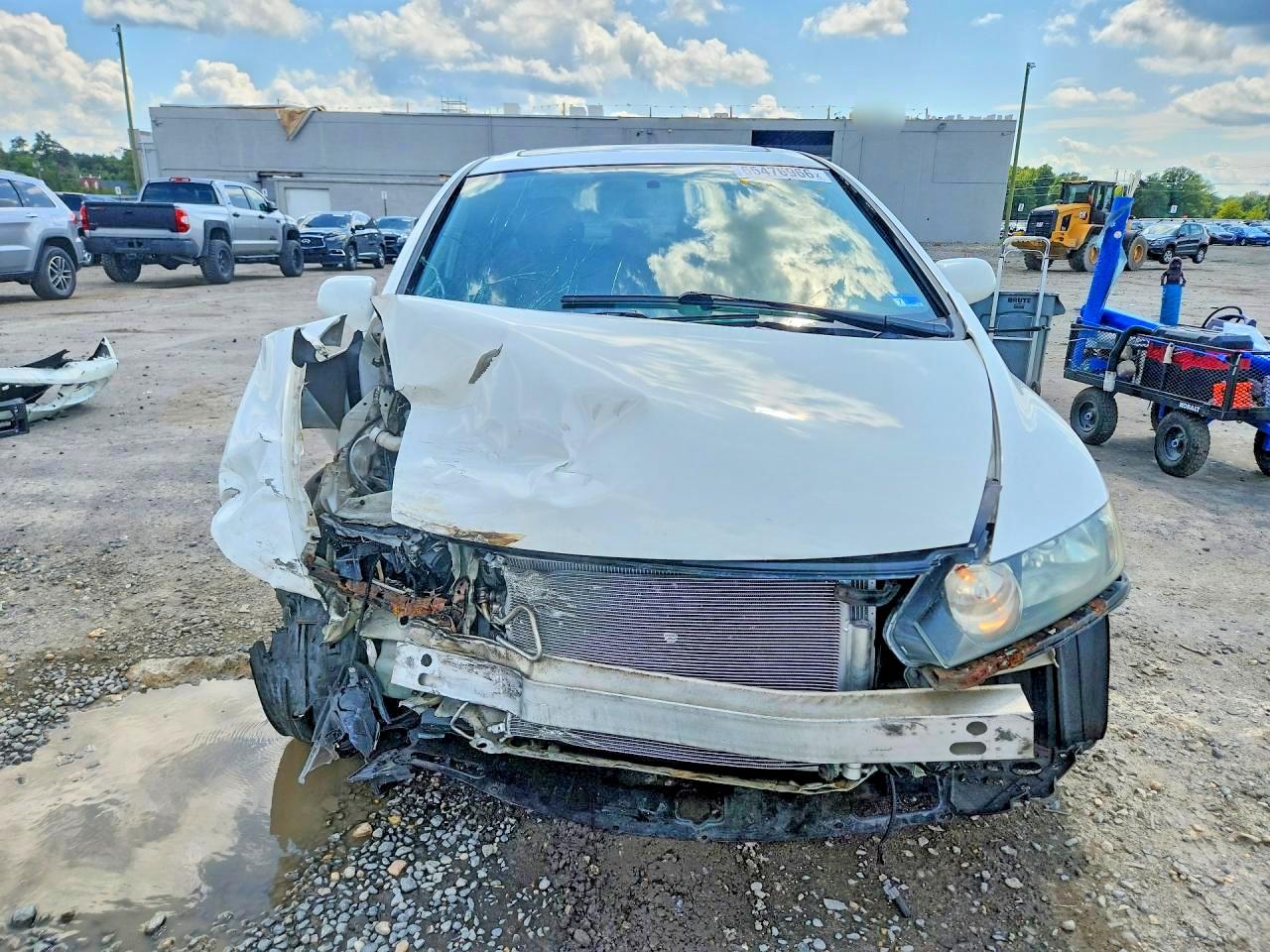 2010 Honda Civic Ex White vin: 2HGFA1F84AH506620