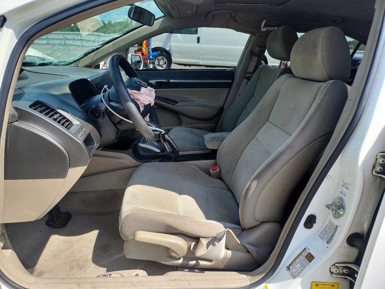 2010 Honda Civic Ex White vin: 2HGFA1F84AH506620