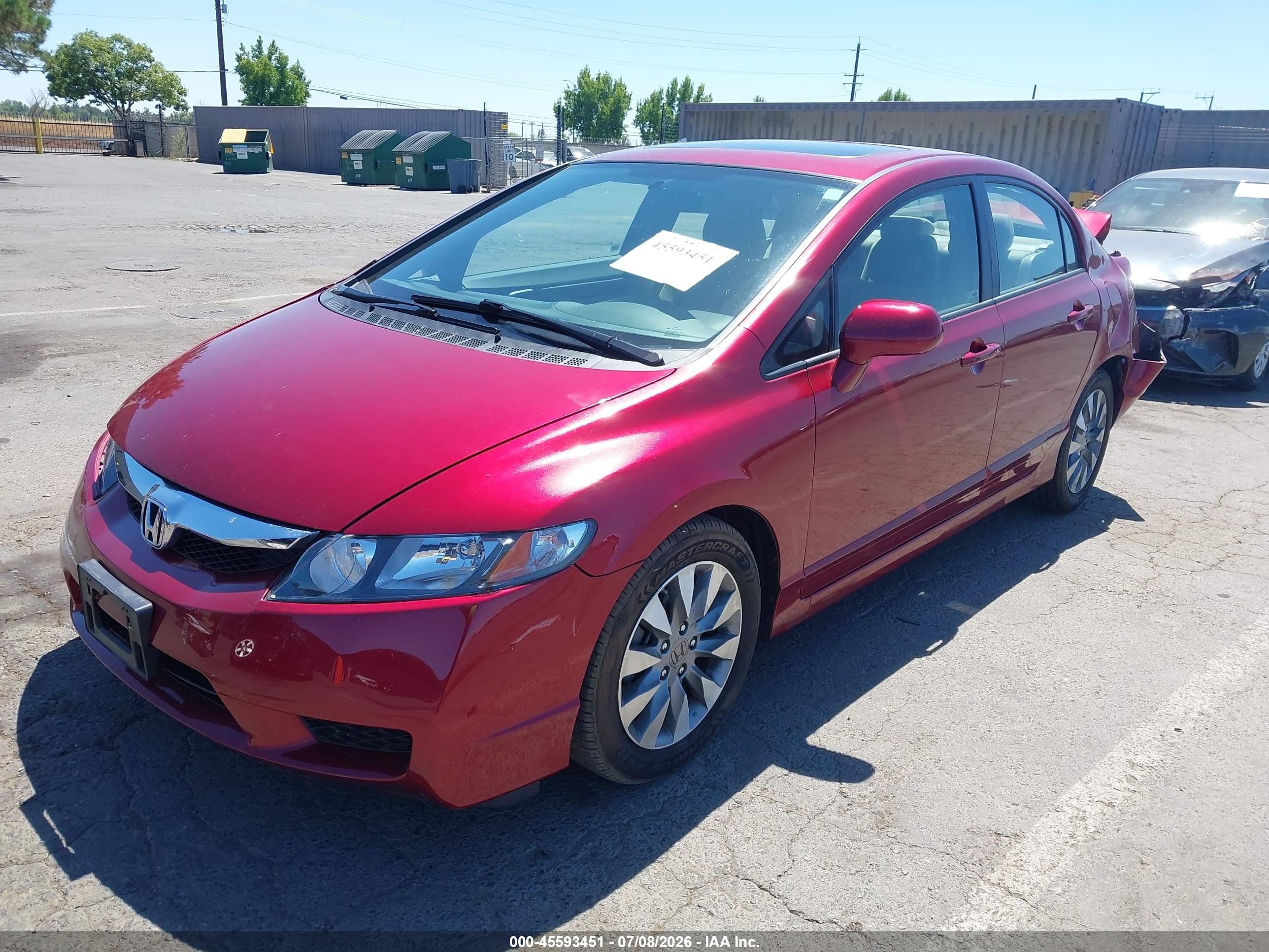 2011 Honda Civic Ex Red vin: 2HGFA1F84BH526982