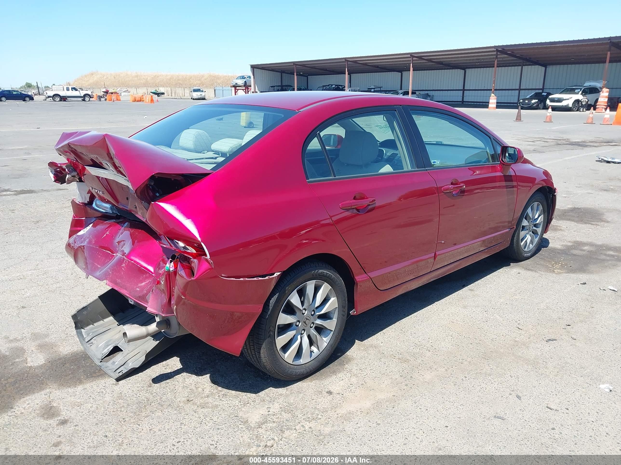 2011 Honda Civic Ex Red vin: 2HGFA1F84BH526982