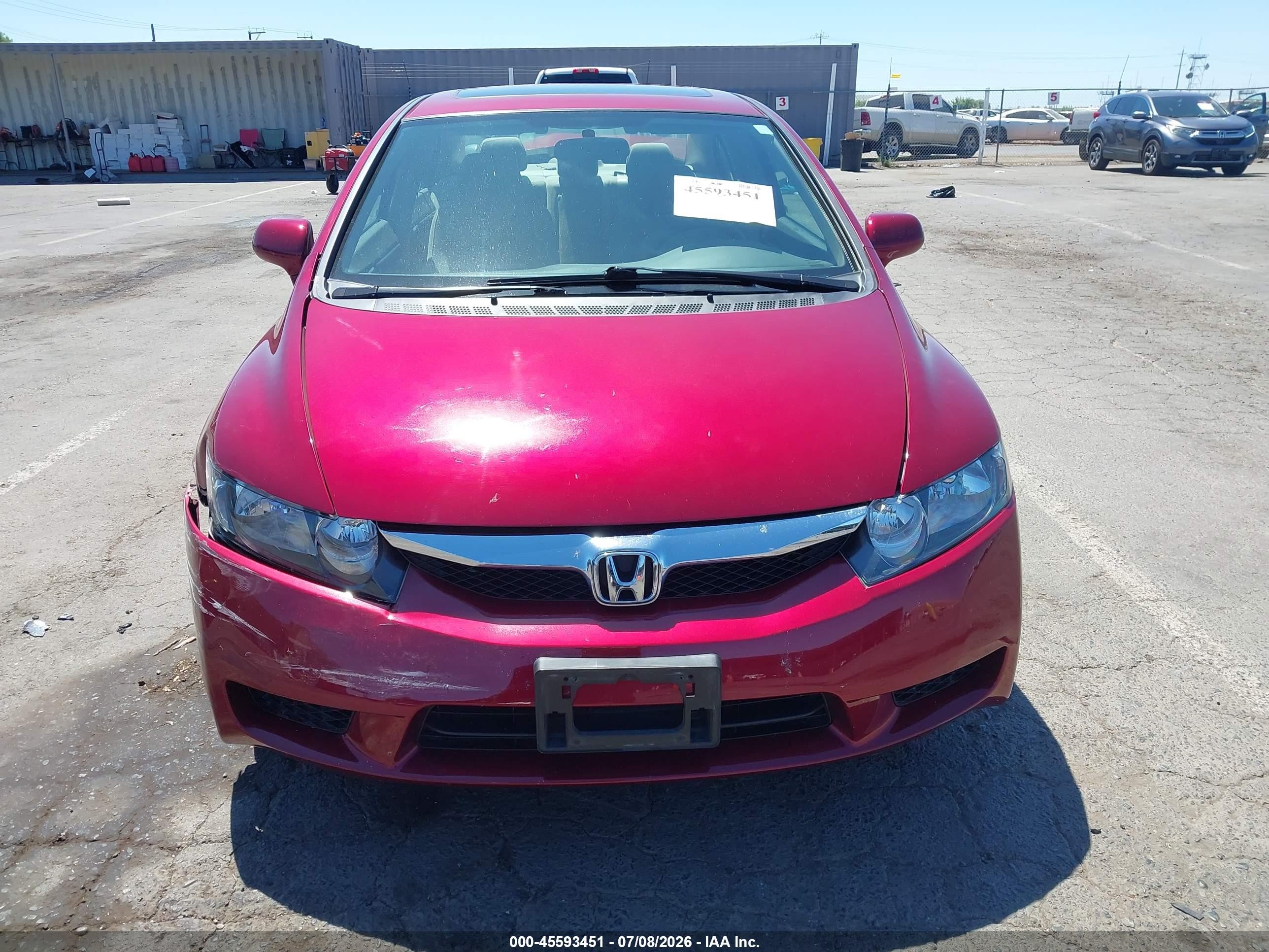2011 Honda Civic Ex Red vin: 2HGFA1F84BH526982