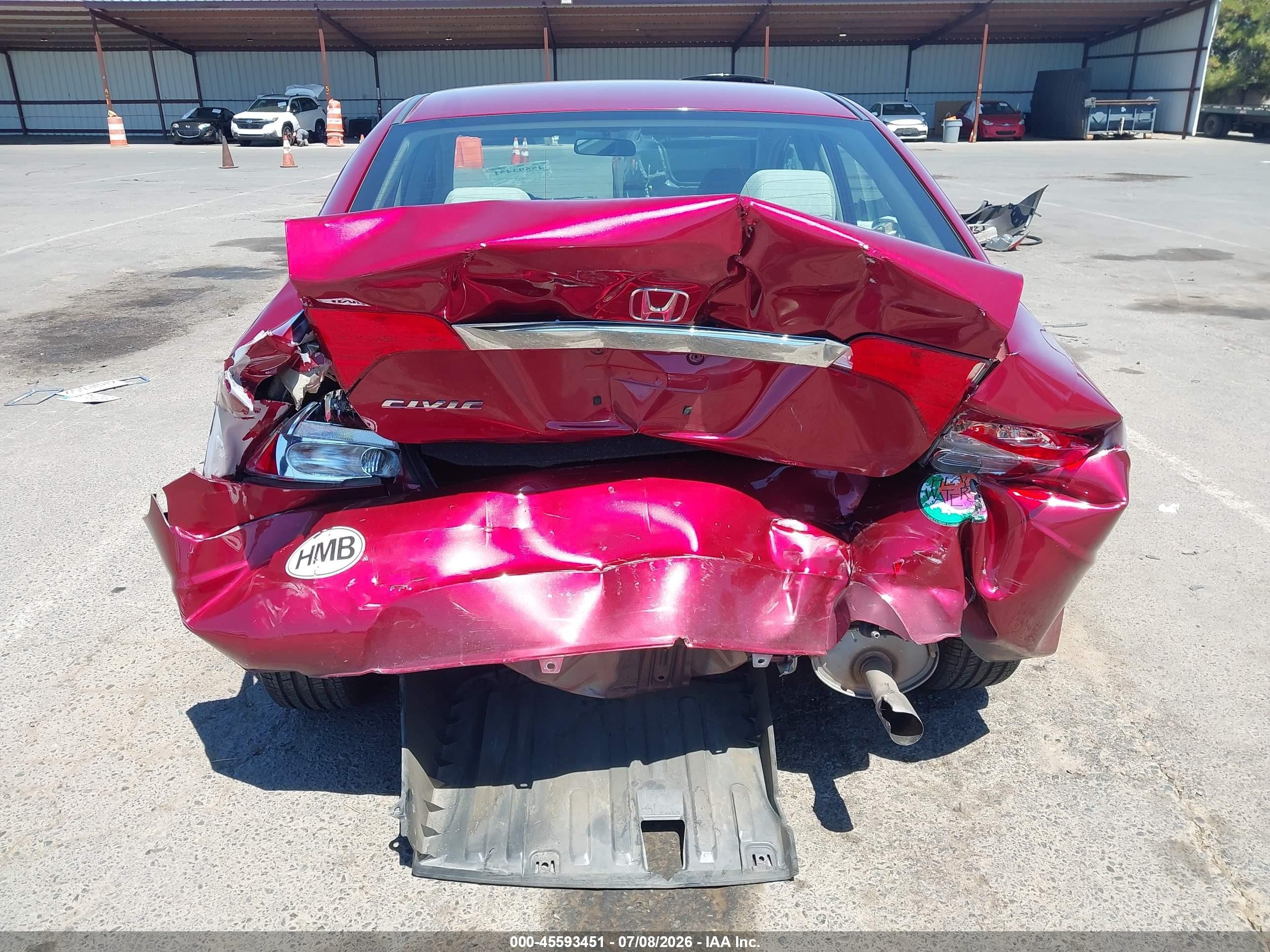 2011 Honda Civic Ex Red vin: 2HGFA1F84BH526982