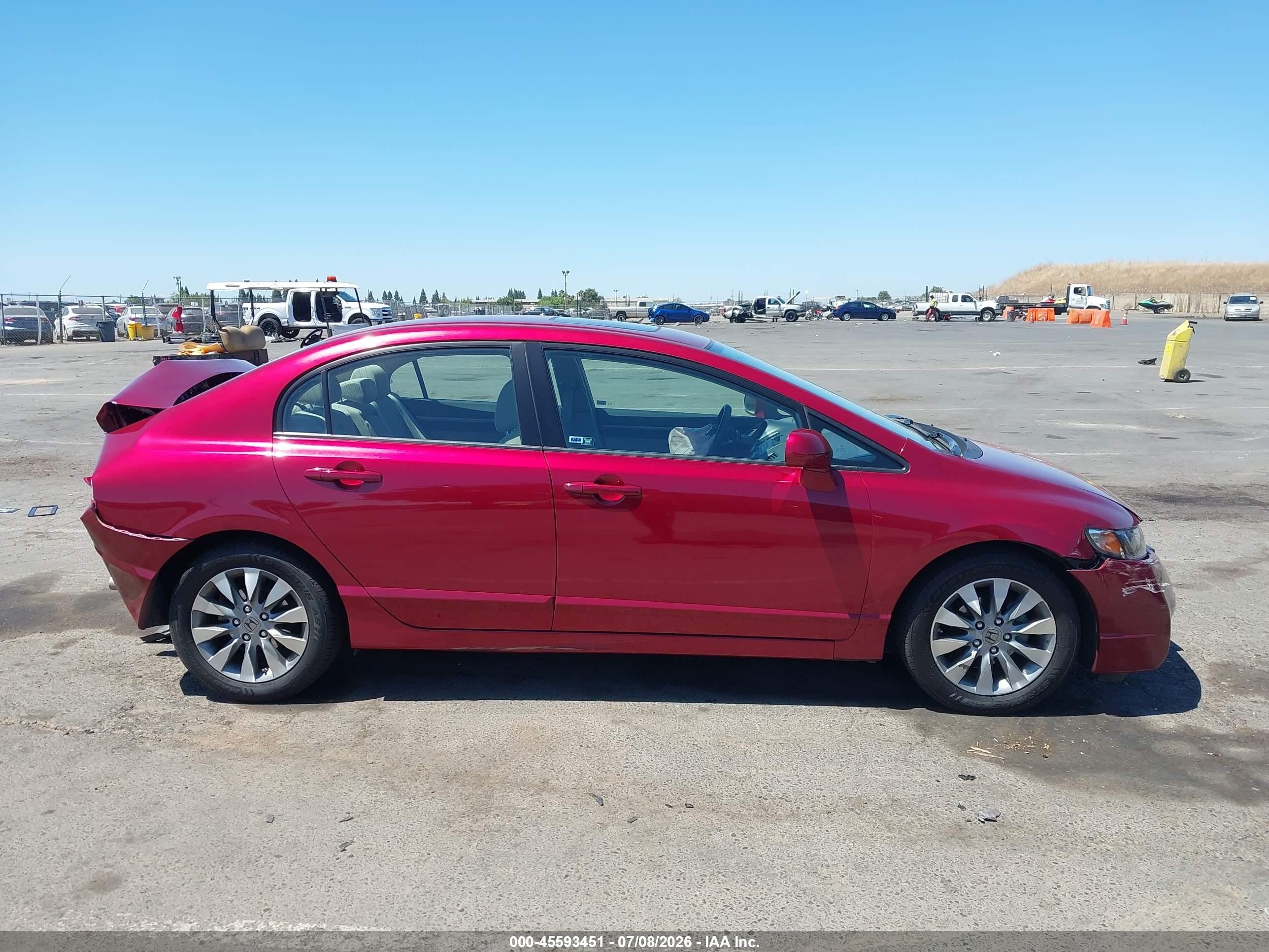 2011 Honda Civic Ex Red vin: 2HGFA1F84BH526982