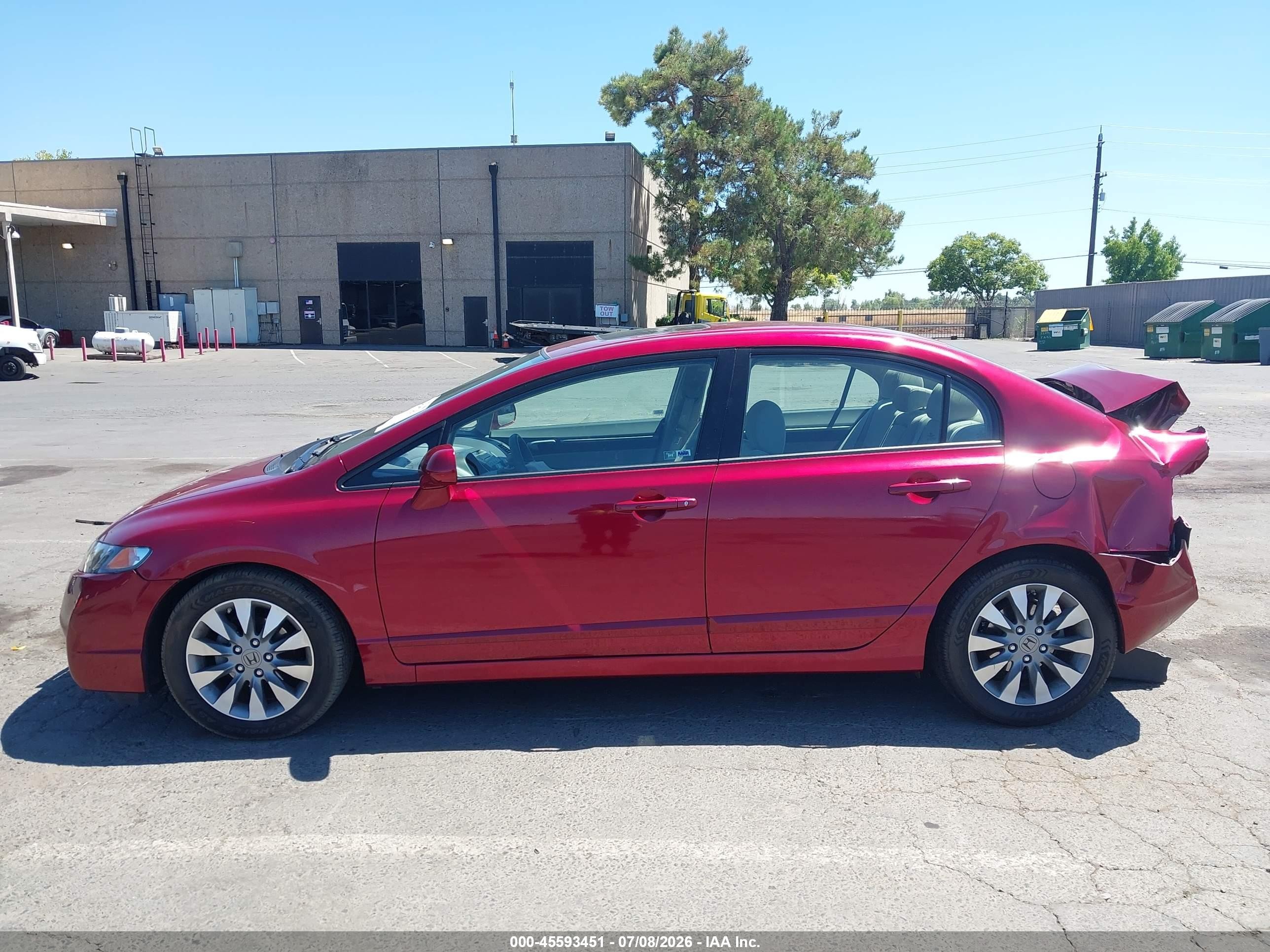 2011 Honda Civic Ex Red vin: 2HGFA1F84BH526982