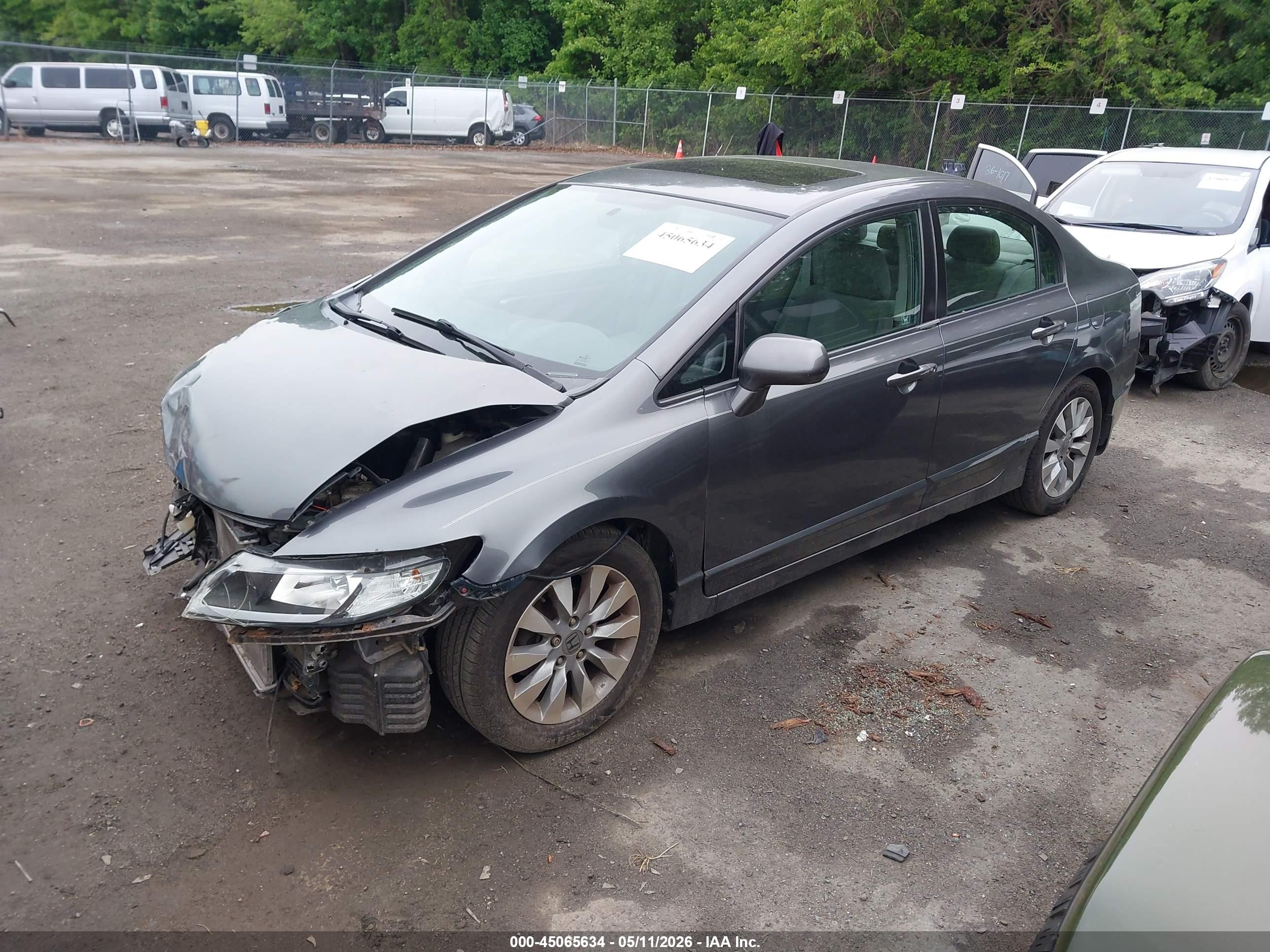 2010 Honda Civic Ex Gray vin: 2HGFA1F85AH303543