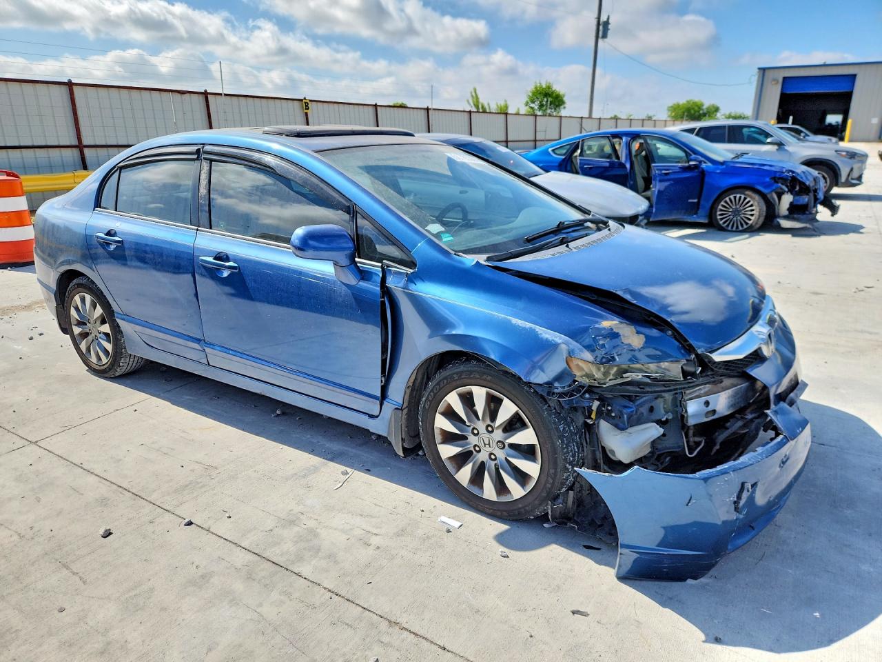 2010 Honda Civic Ex Синий vin: 2HGFA1F86AH521619
