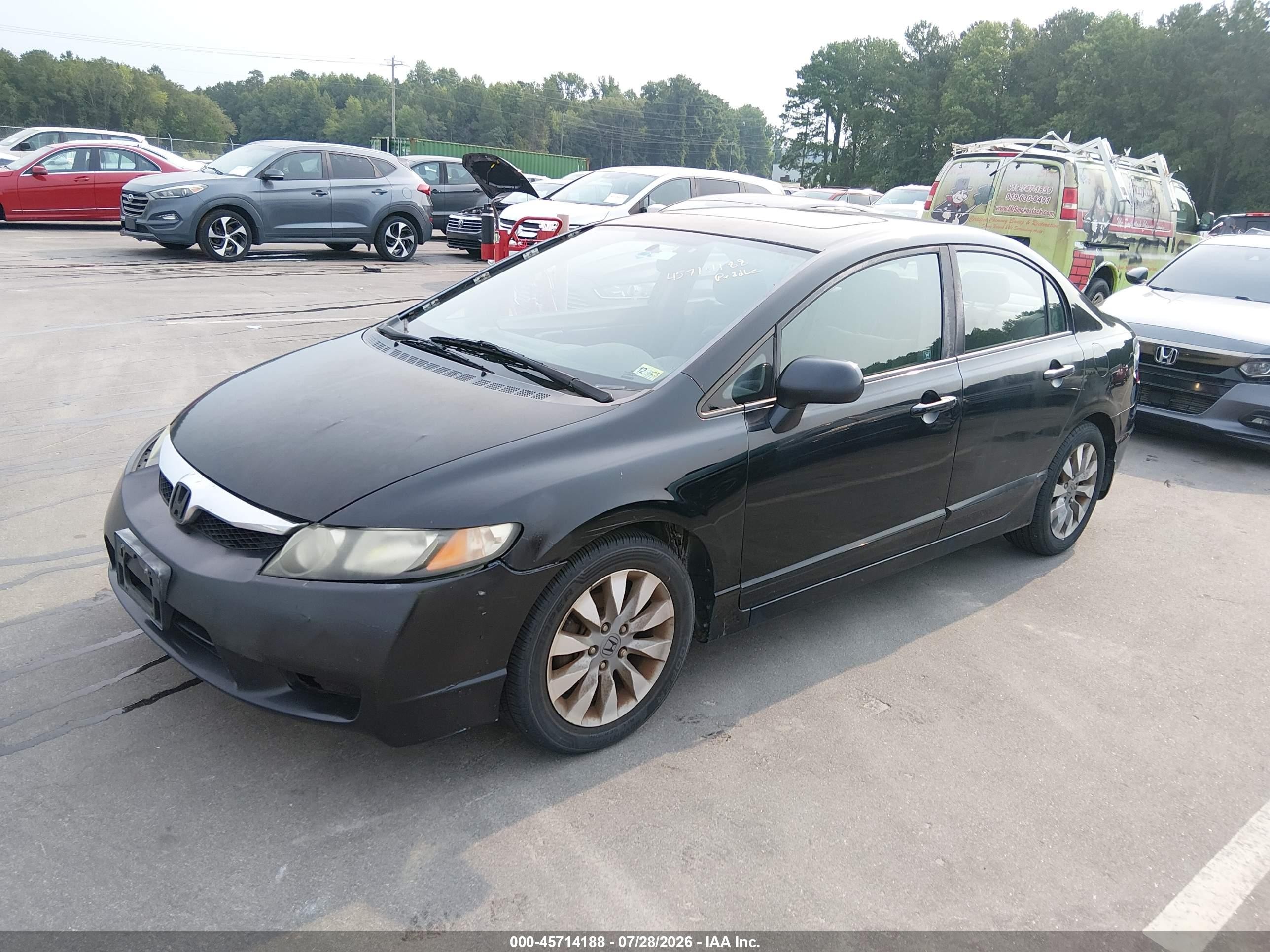 2010 Honda Civic Ex Black vin: 2HGFA1F87AH313880