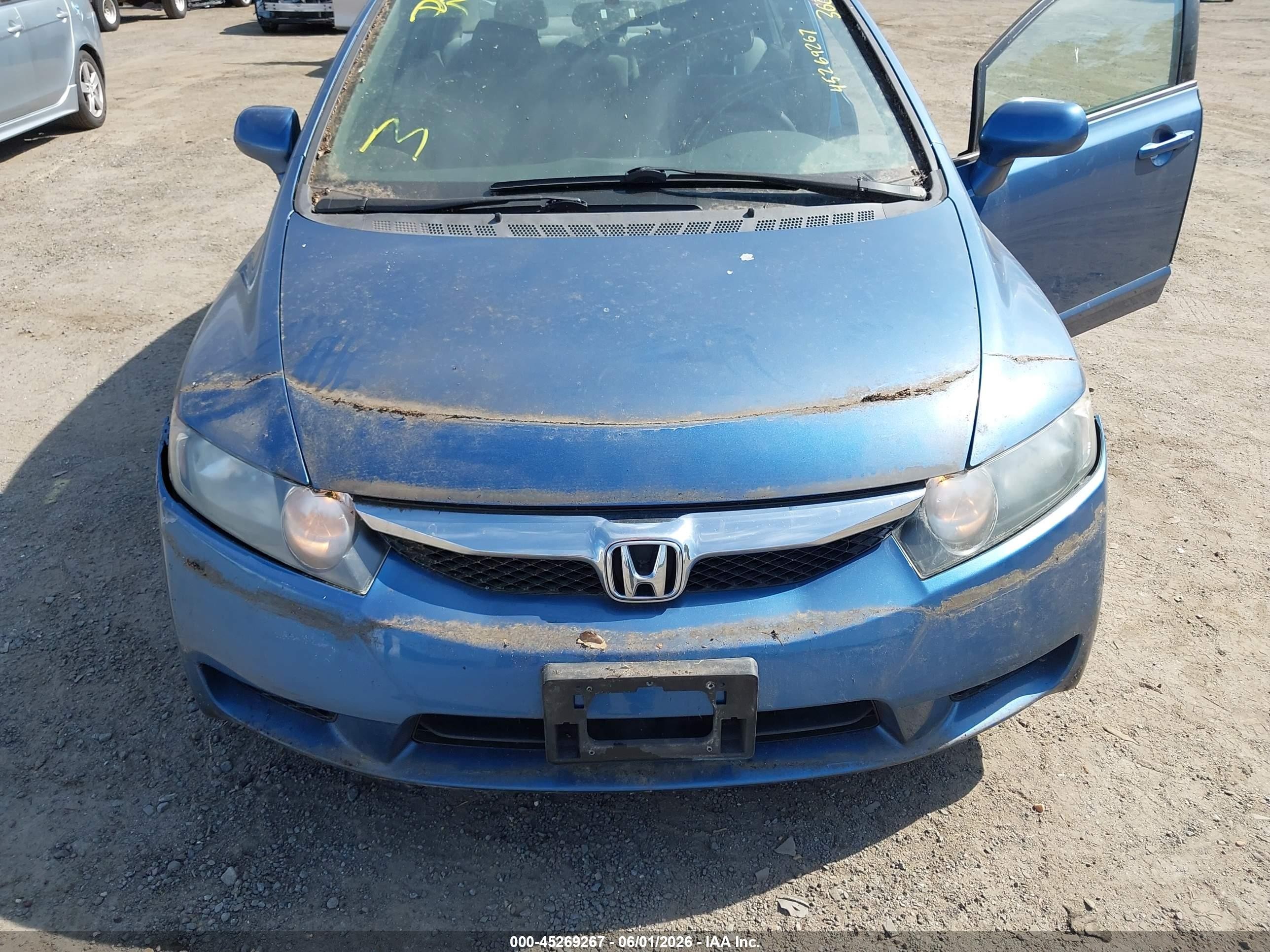 2010 Honda Civic Ex Blue vin: 2HGFA1F87AH314639