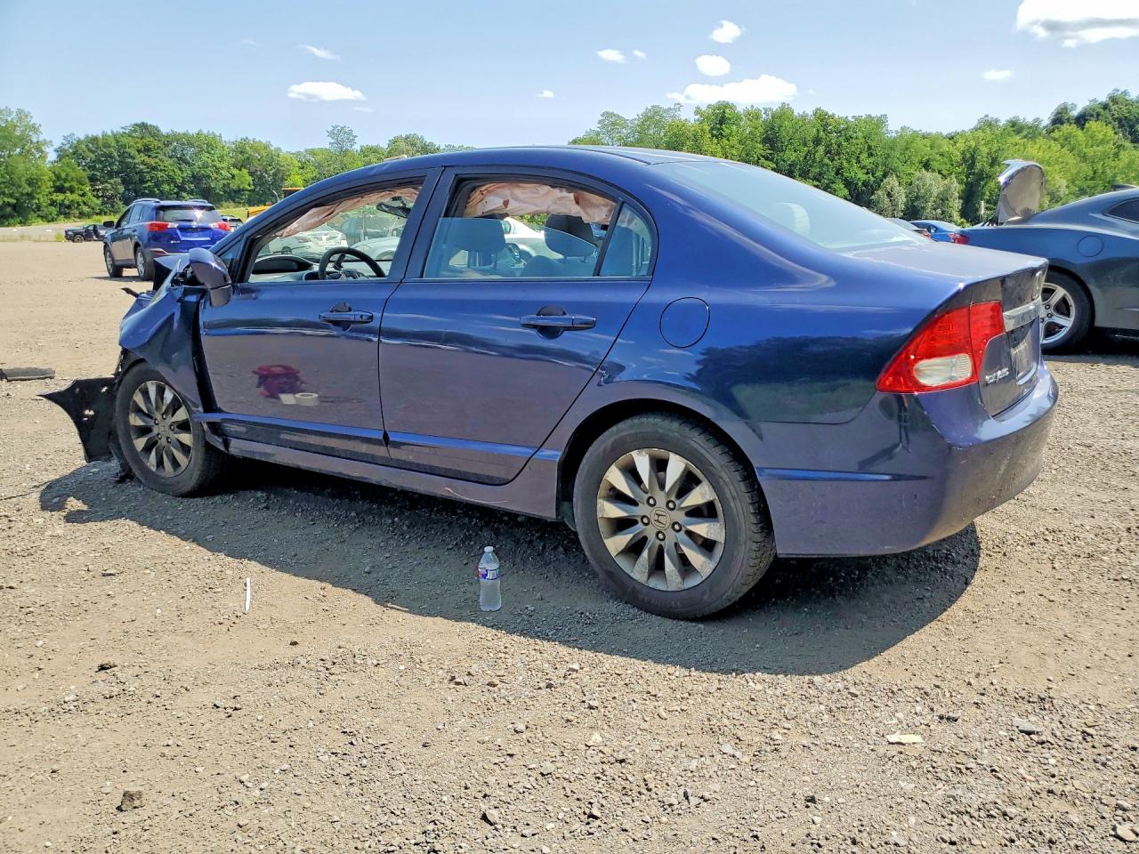 2011 Honda Civic Ex Blue vin: 2HGFA1F87BH500232