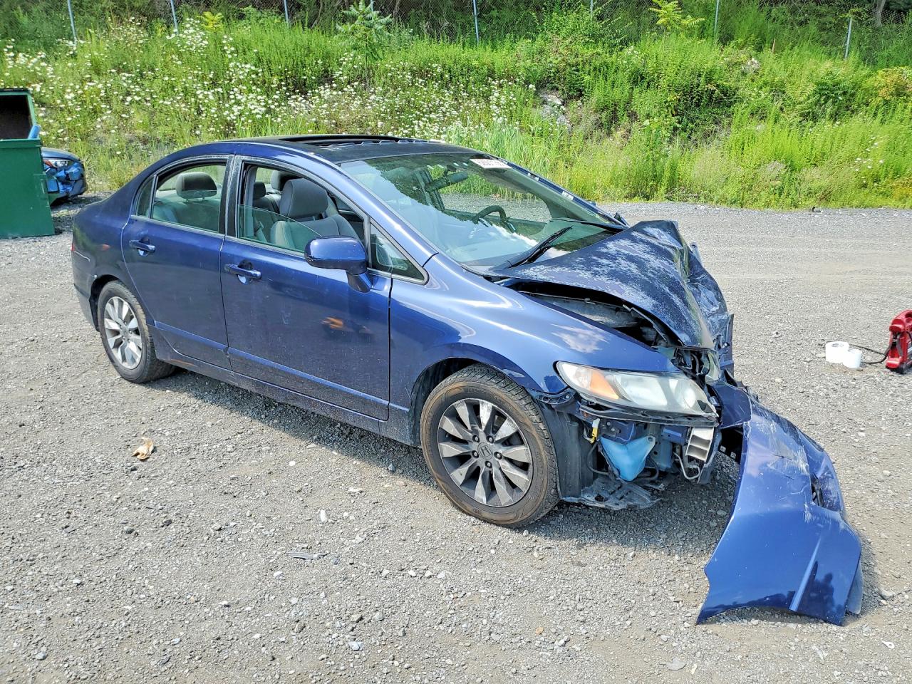 2011 Honda Civic Ex Blue vin: 2HGFA1F87BH500232