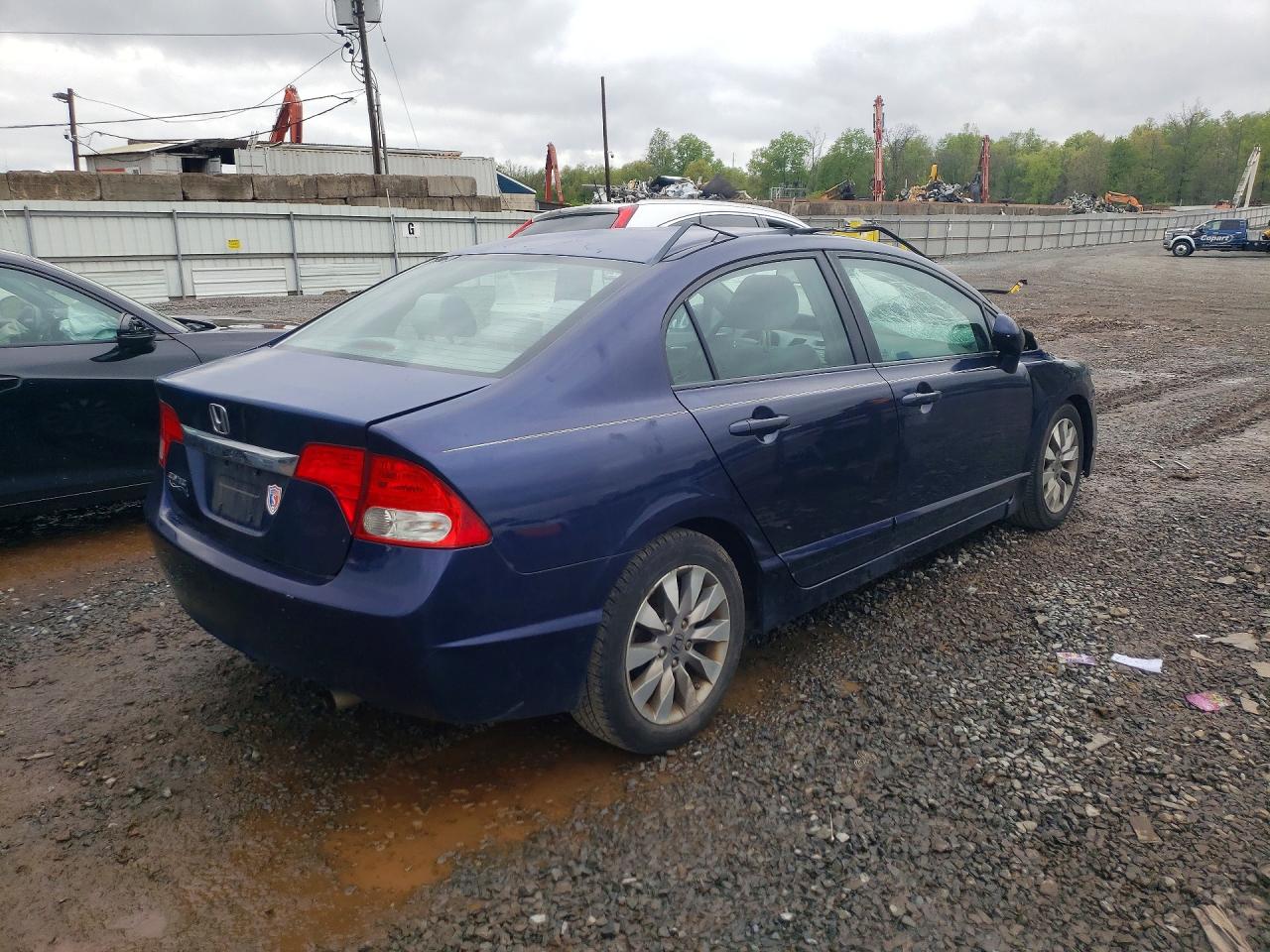 2011 Honda Civic Ex Blue vin: 2HGFA1F87BH500263