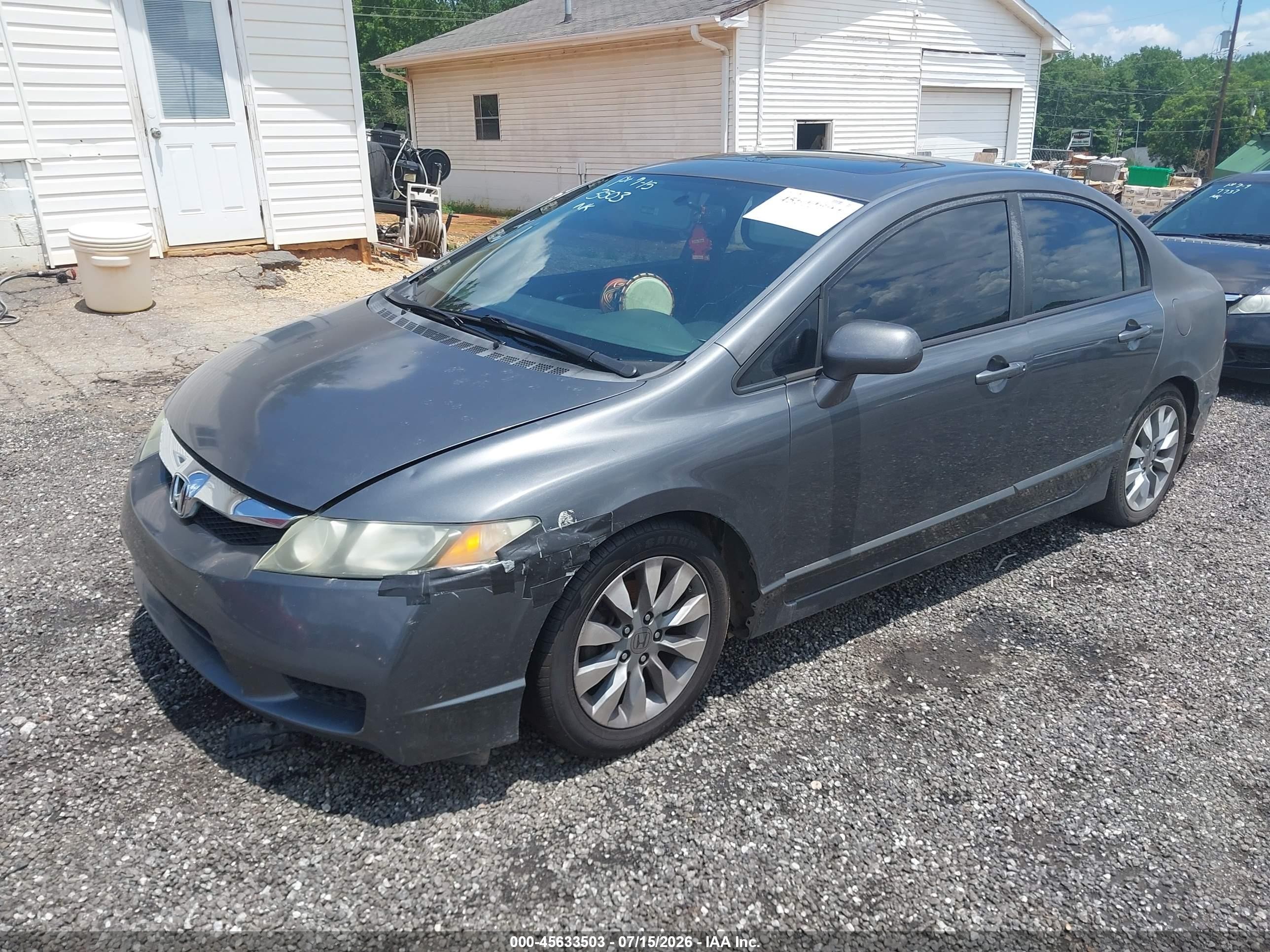 2010 Honda Civic Ex Серый vin: 2HGFA1F88AH311393
