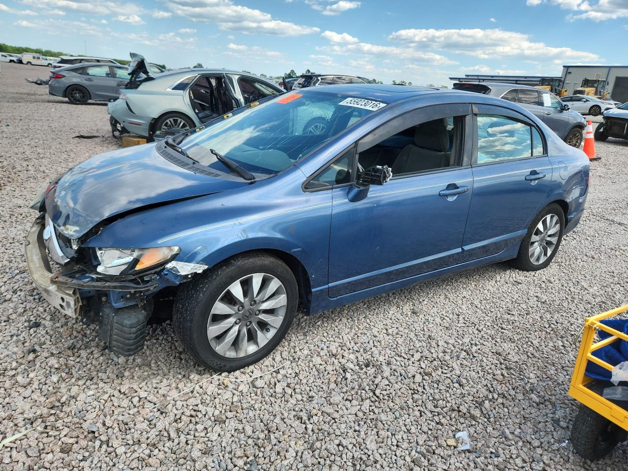 2010 Honda Civic Ex Blue vin: 2HGFA1F88AH505552